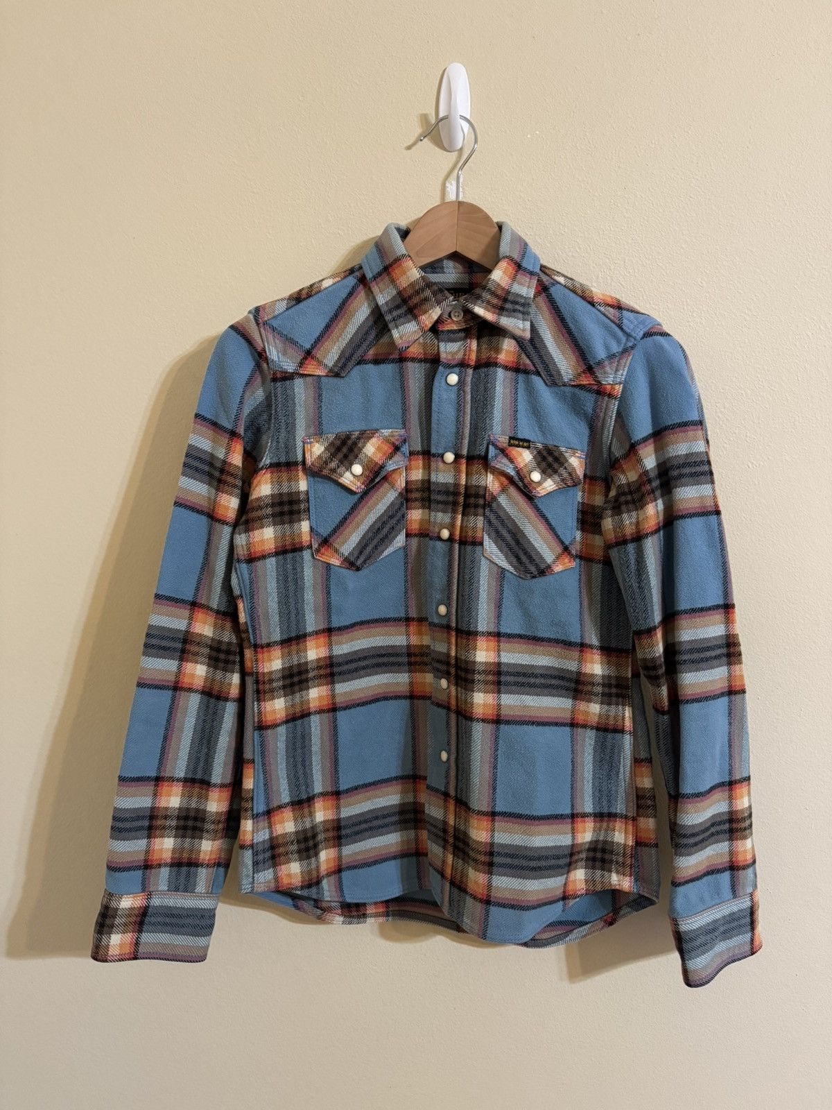 Iron Heart Iron Heart Ultra Heavyweight Flannel Shirt Plaid Blue XS Size US XS / EU 42 / 0 - 1 Thumbnail