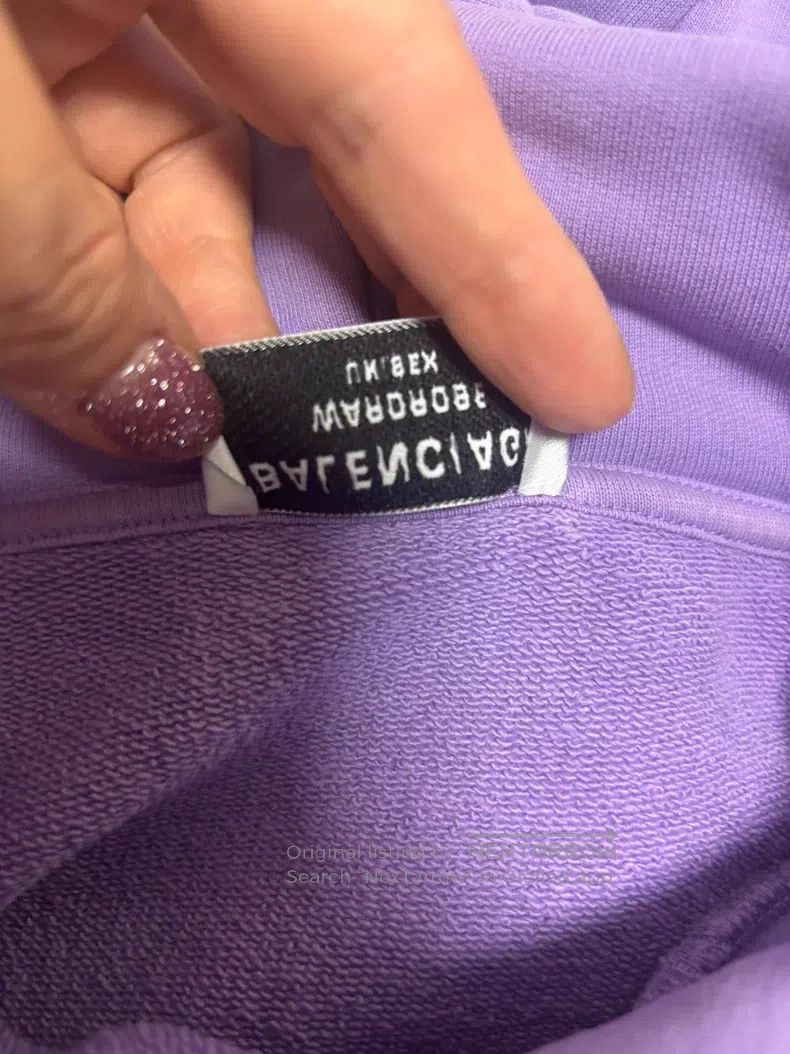 Balenciaga Balenciaga Purple Sweatshirt Size US L / EU 52-54 / 3 - 7 Thumbnail