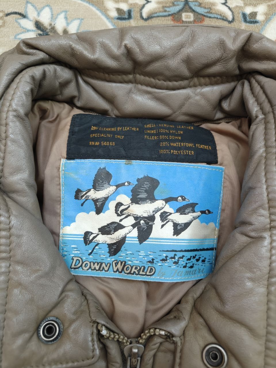 Vintage Vintage Leather Down Jacket, Made in New Zealand Size US M / EU 48-50 / 2 - 5 Thumbnail