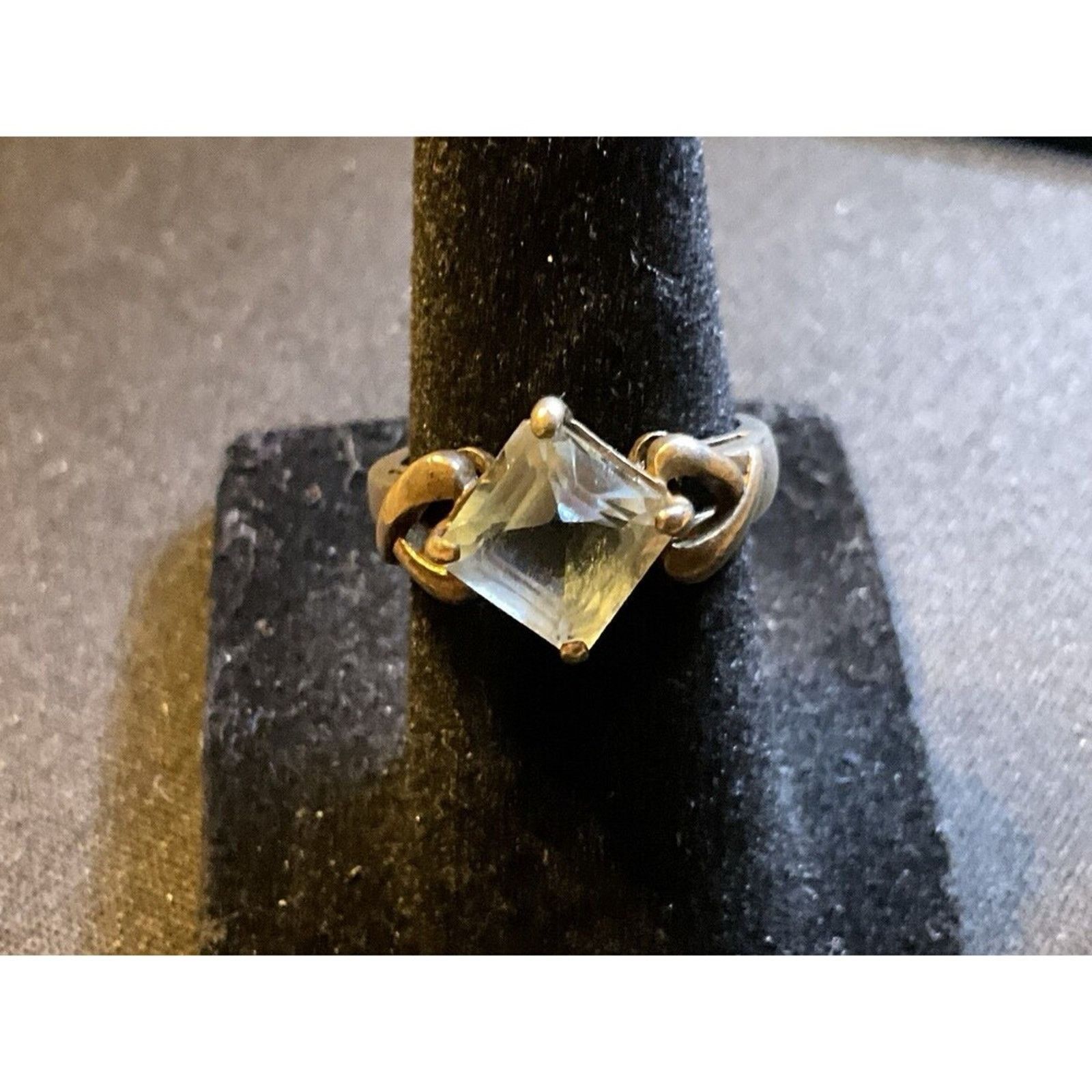 Other Vintage 925 Sterling Silver With Blue Topaz Stone Size 5.75 Size ONE SIZE - 2 Thumbnail
