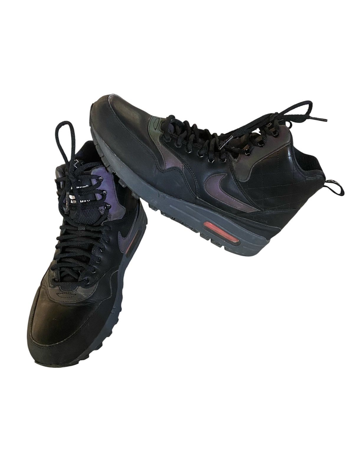 Nike 2015 Nike Air Max 1 Mid Black Menta Sneakerboot UK9 Size US 11.5 / EU 44-45 - 1 Thumbnail