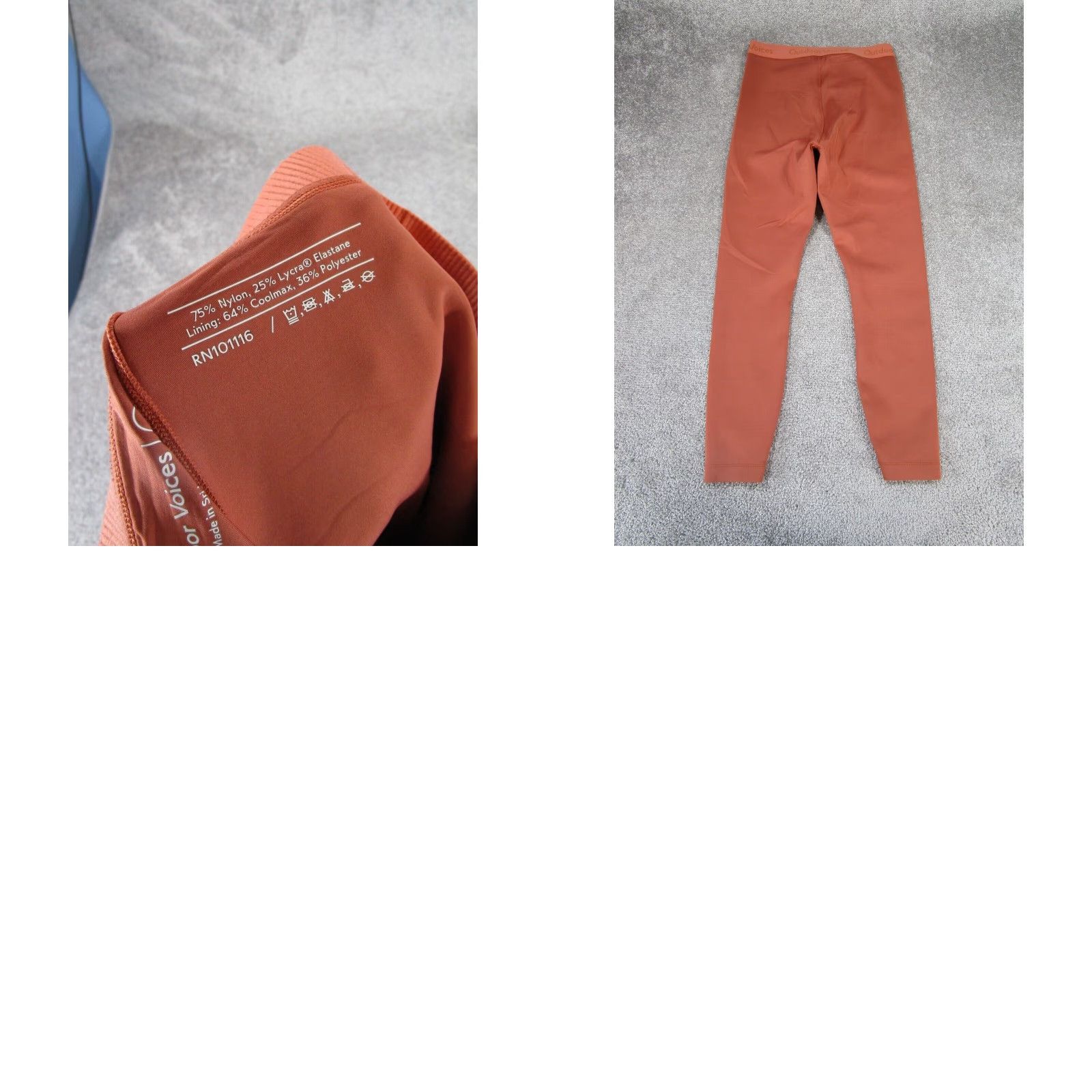 Outdoor Voices Outdoor Voices Womens Medium Dark Coral Leggings Size 32" / US 10 / IT 46 - 8 Thumbnail