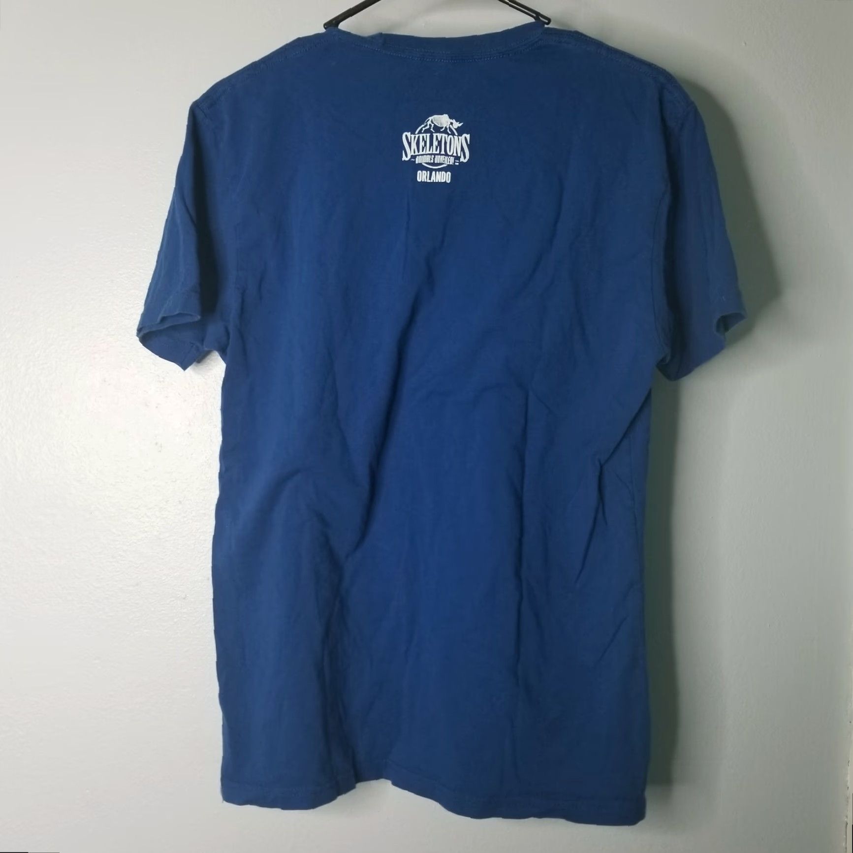 Vintage Skeletons Animals Unveiled Orlando FL Museum Funny Womens M T Shirt Blue Size M / US 6-8 / IT 42-44 - 5 Thumbnail