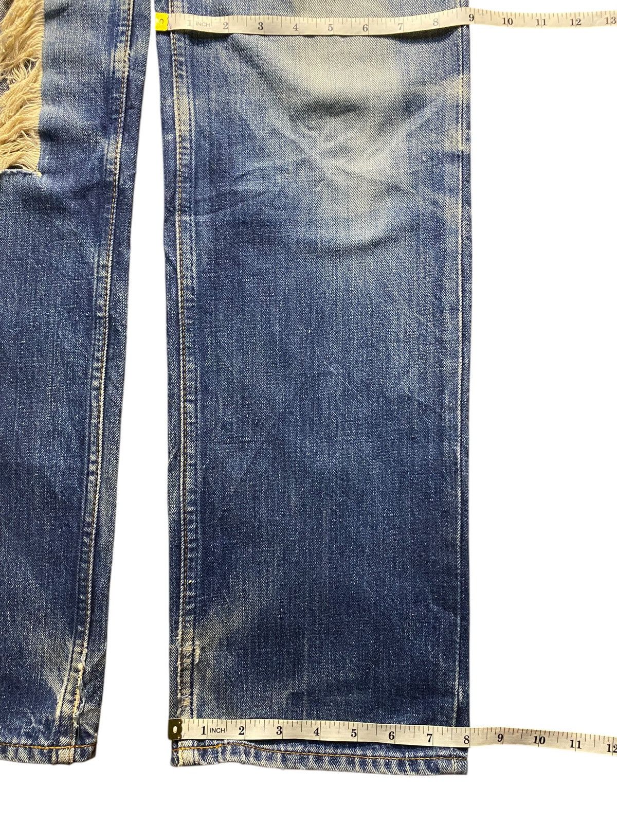 Levi's Vintage Clothing Vintage Levis 502 Mud Wash Ripped Loose Jeans Size US 30 / EU 46 - 17 Thumbnail