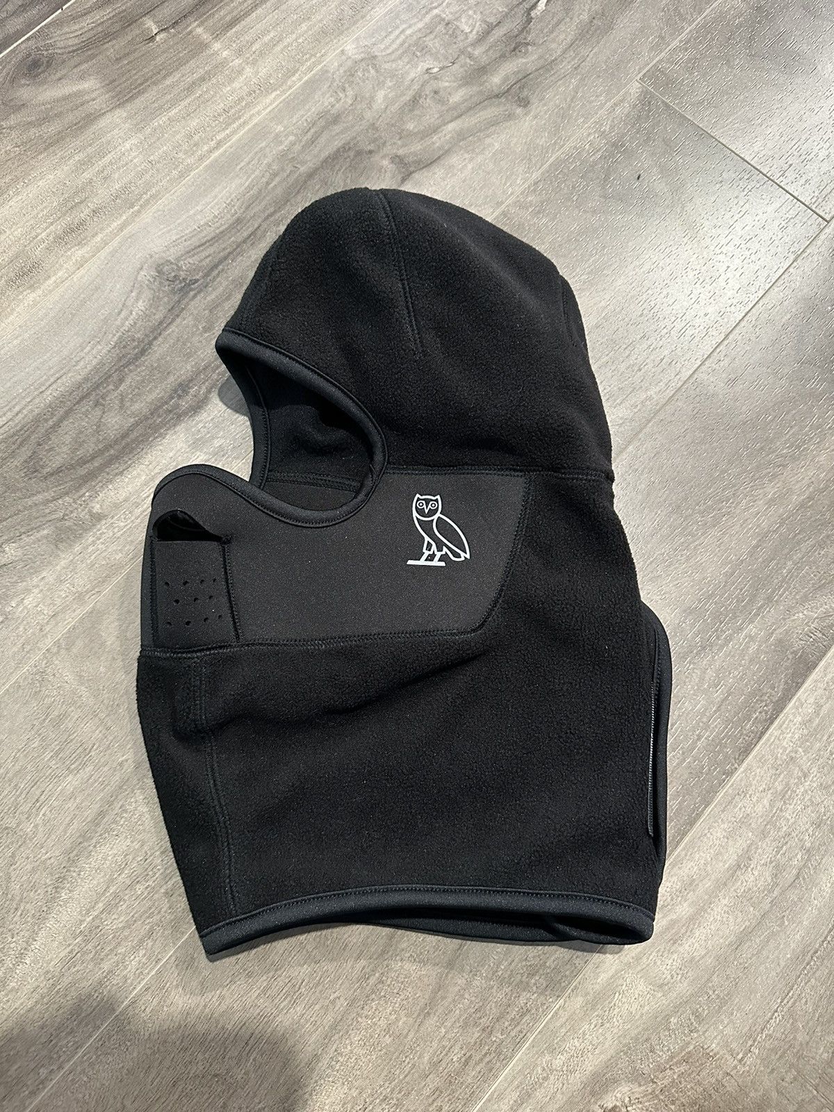 Octobers Very Own OVO Reflective Owl Fleece Balaclava Black