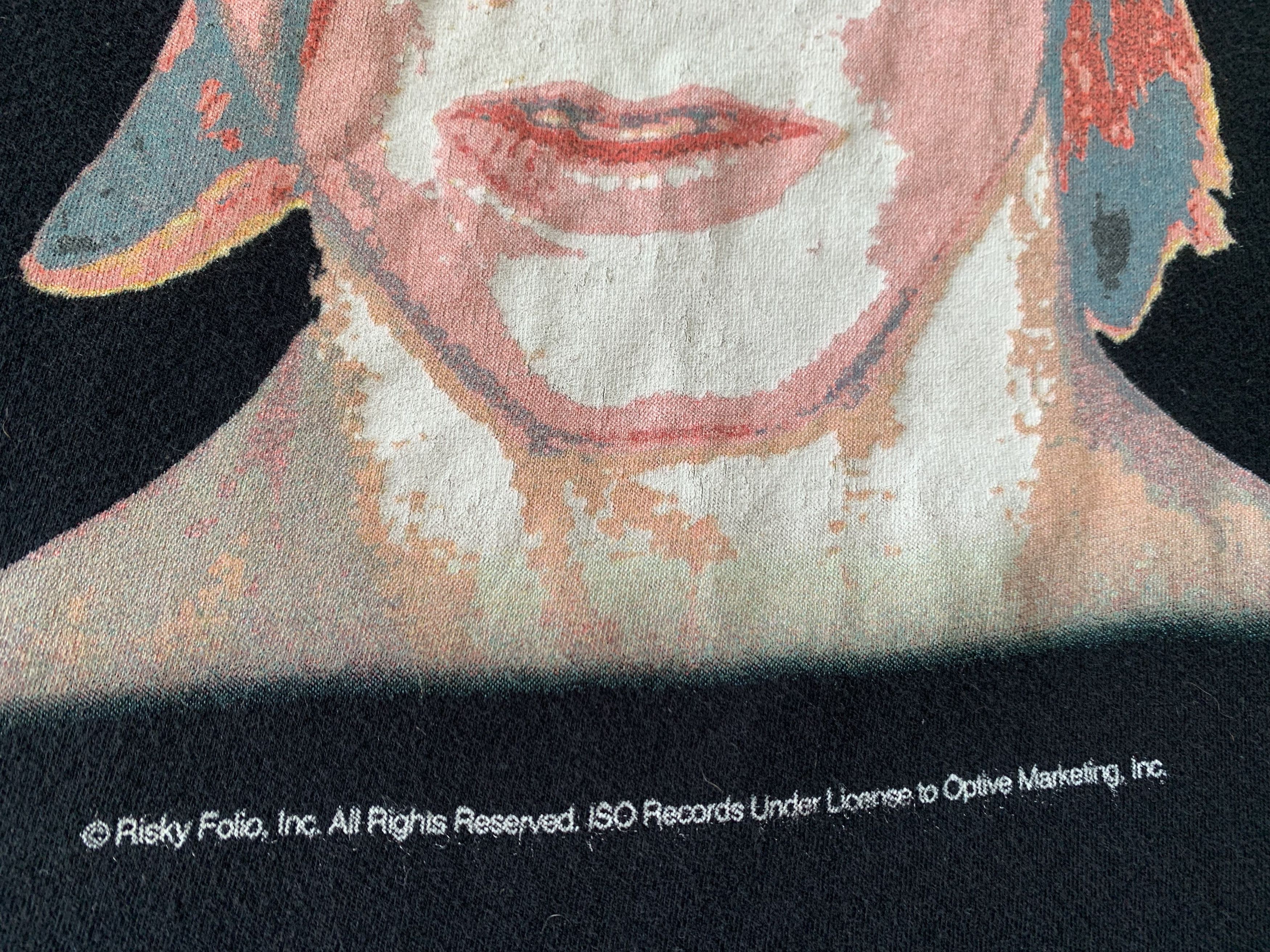 Band Tees × Vintage David Bowie Black Cotton Big Print T-Shirt Size US L / EU 52-54 / 3 - 6 Thumbnail