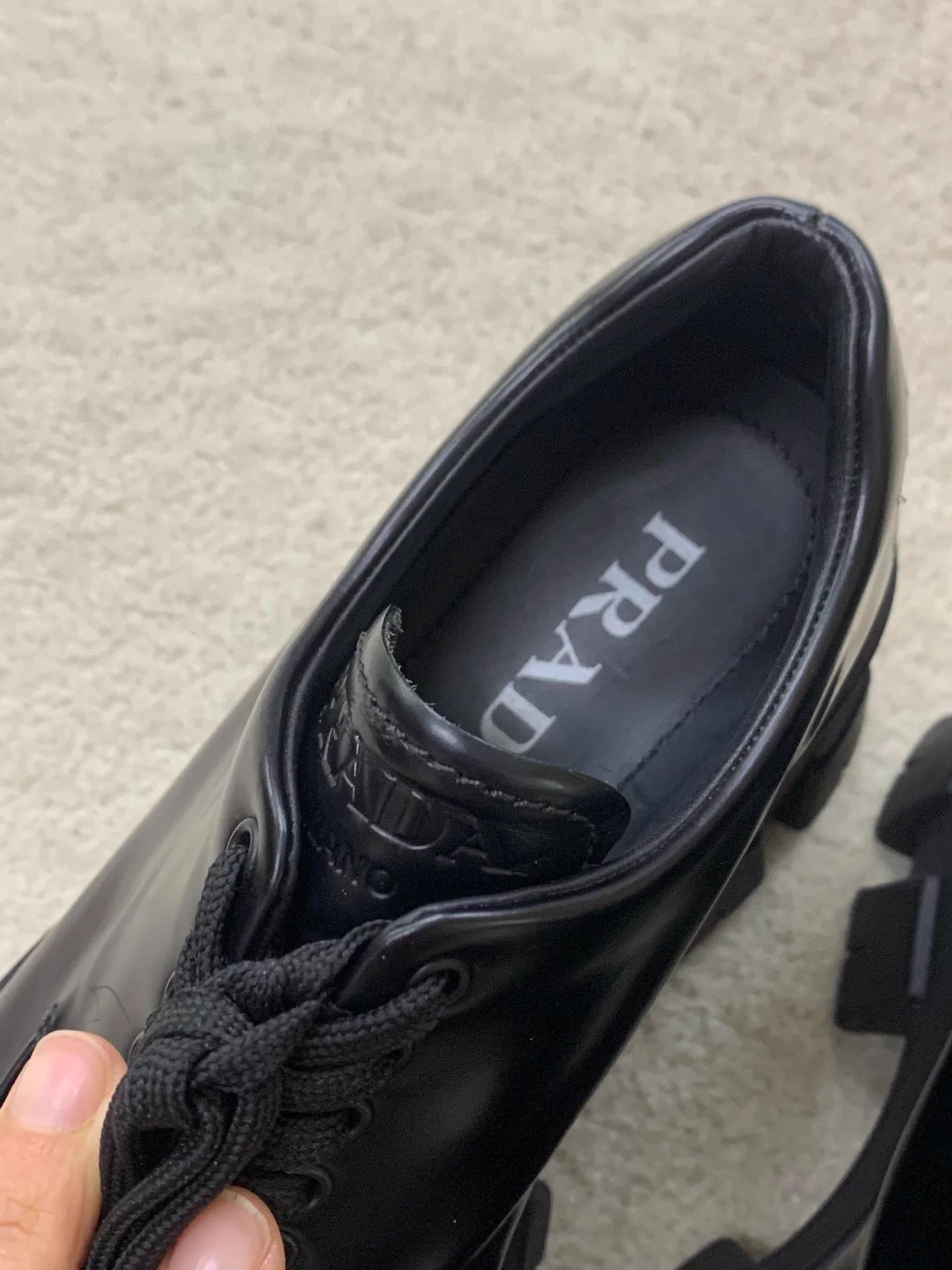 Prada Prada black platform loafers women's 36 Size US 5 / IT 35 - 3 Thumbnail