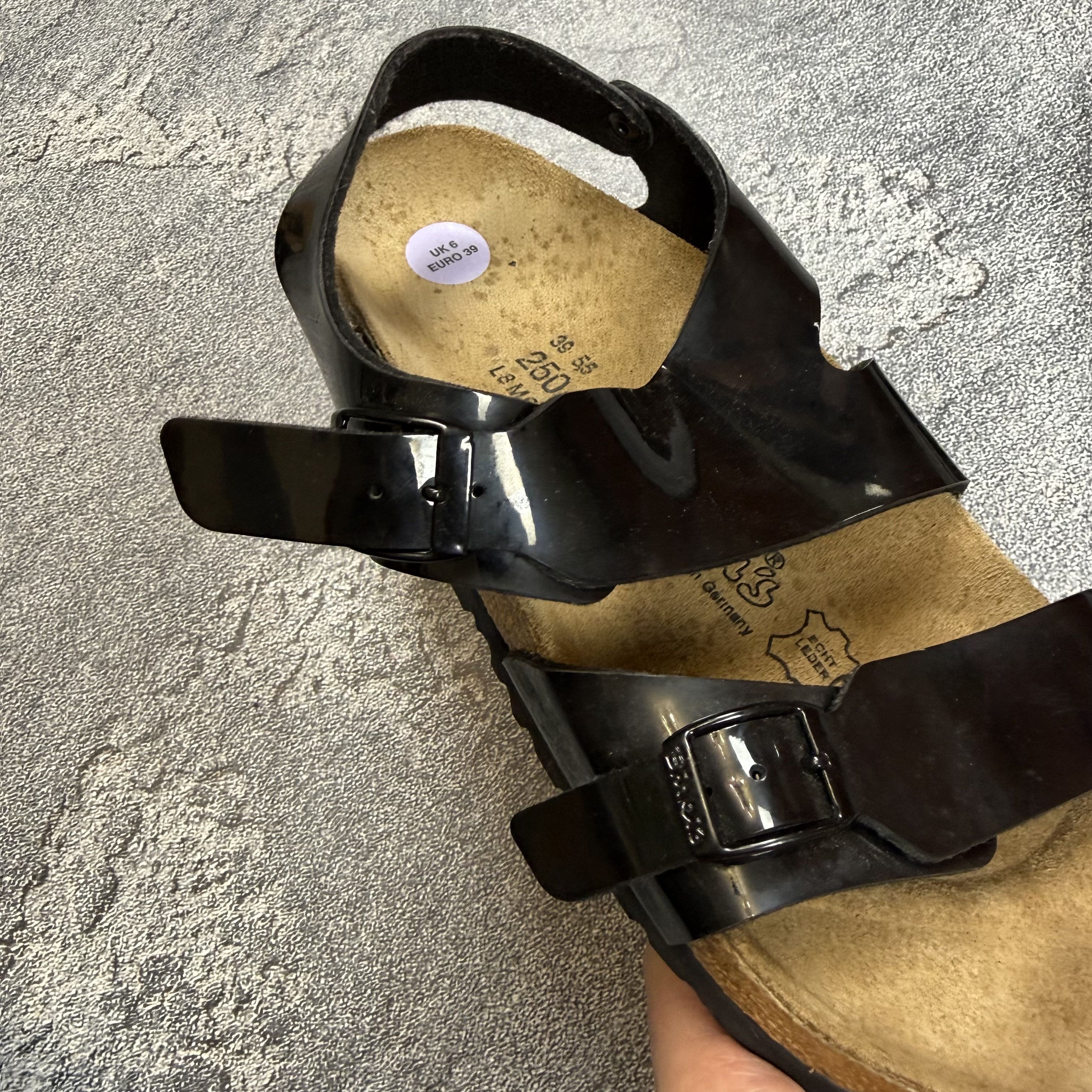 Birkenstock Vintage Berkinstock Birkis Flor Black Sandals 39 Size US 6 / IT 36 - 3 Thumbnail
