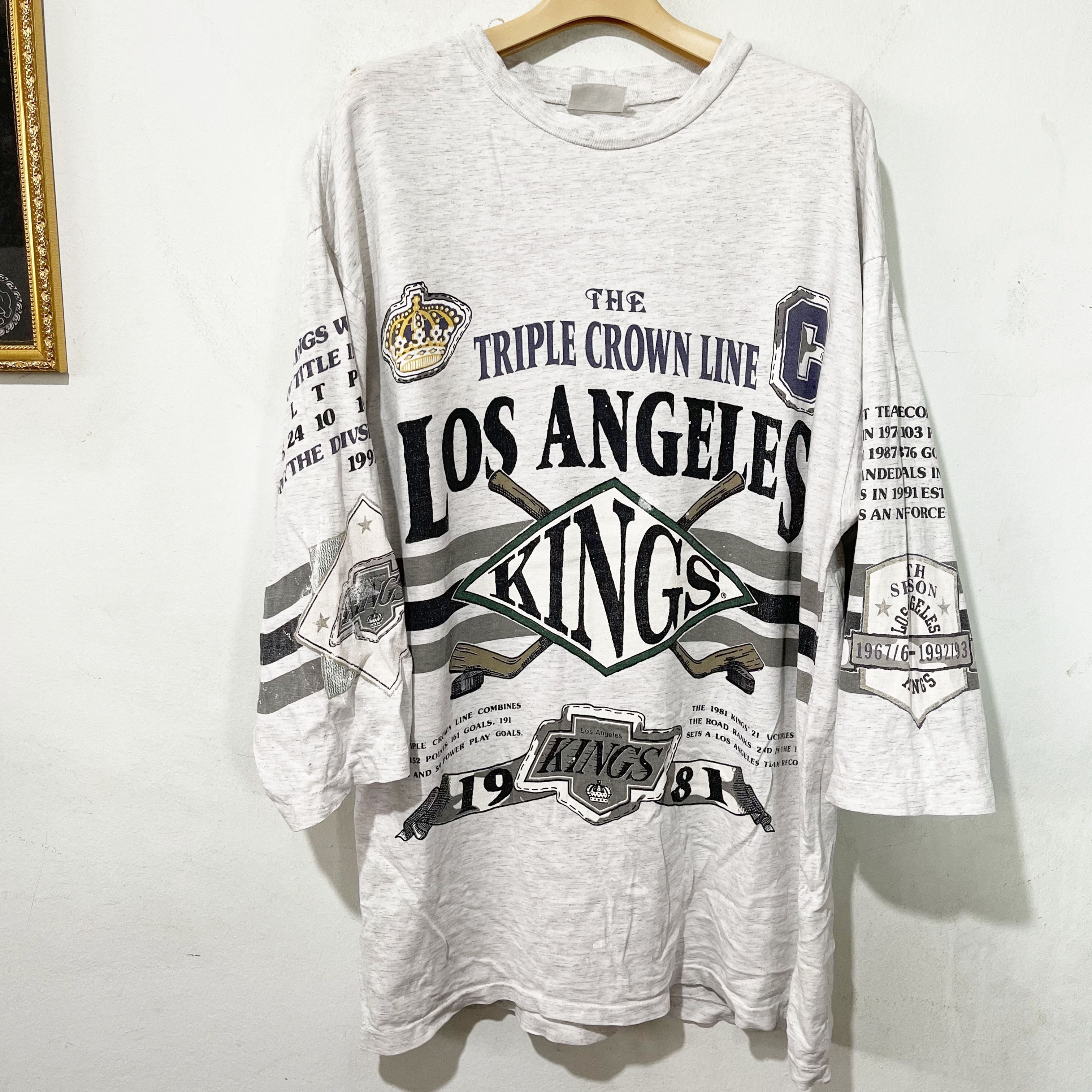 NFL Vintage 1981 Los Angeles Kings NHL Jeresy Shirt Size US L / EU 52-54 / 3 - 1 Thumbnail
