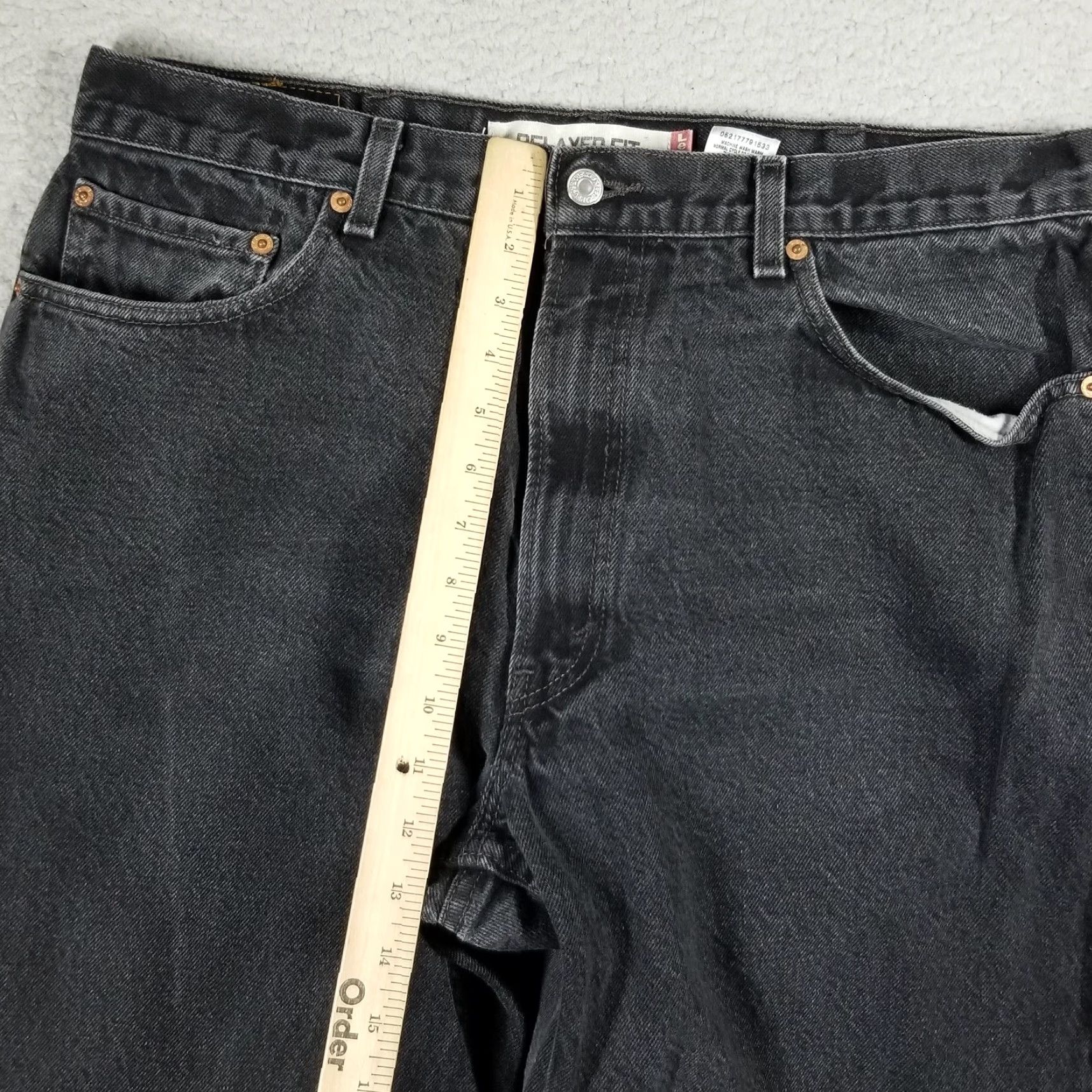 Levi's VINTAGE Levi's 550 Jeans Mens 38x32 Relaxed Fit Tapered Leg Denim Pants Black Y2K Size US 38 / EU 54 - 6 Thumbnail