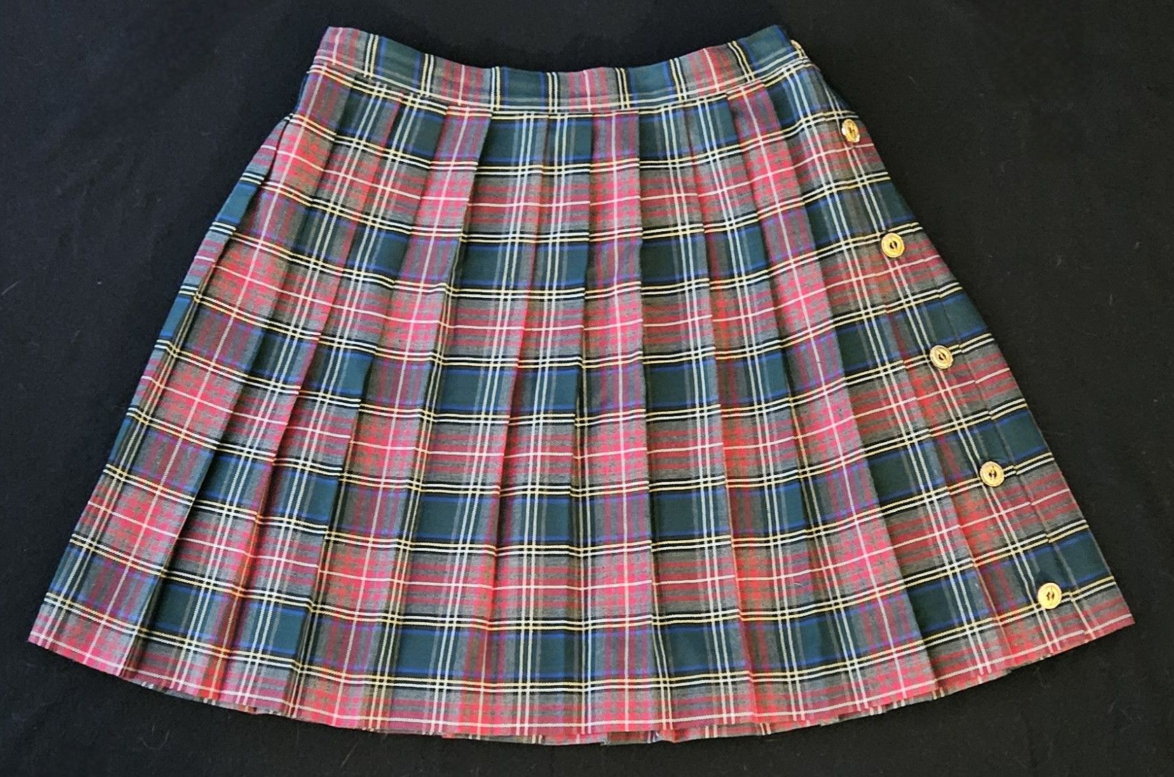 Other Vintage 1980's HHR plaid pleated skirt Size 27" / US 4 / IT 40 - 1 Thumbnail