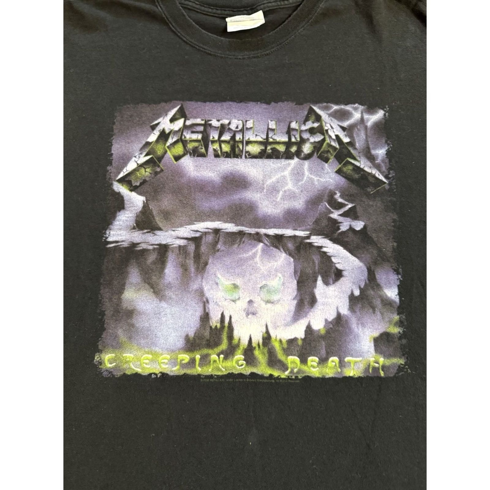 Hanes VINTAGE Metallica Creeping Death Concert T Shirt Sz 2XL Black Hanes 2000s Men Short Sleeve Crew Neck Graphic Print Band Music T-Shirt Double-Sided Size US XXL / EU 58 / 5 - 2 Thumbnail
