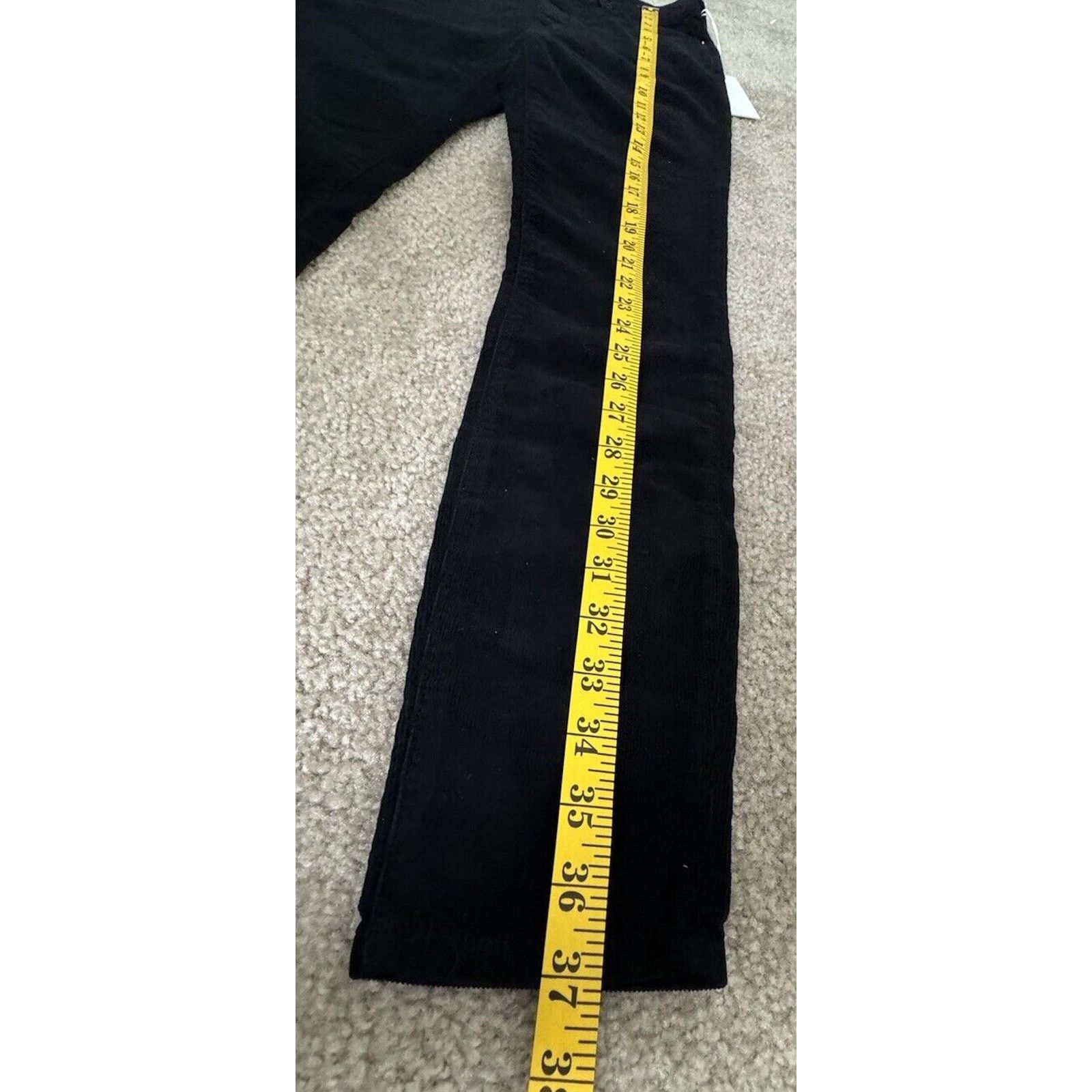 Edwin Edwin Pixie 9” Midrise Corduroy Black Skinny Pants Jeans 25" Size 25" / US 0 / IT 36 - 6 Thumbnail
