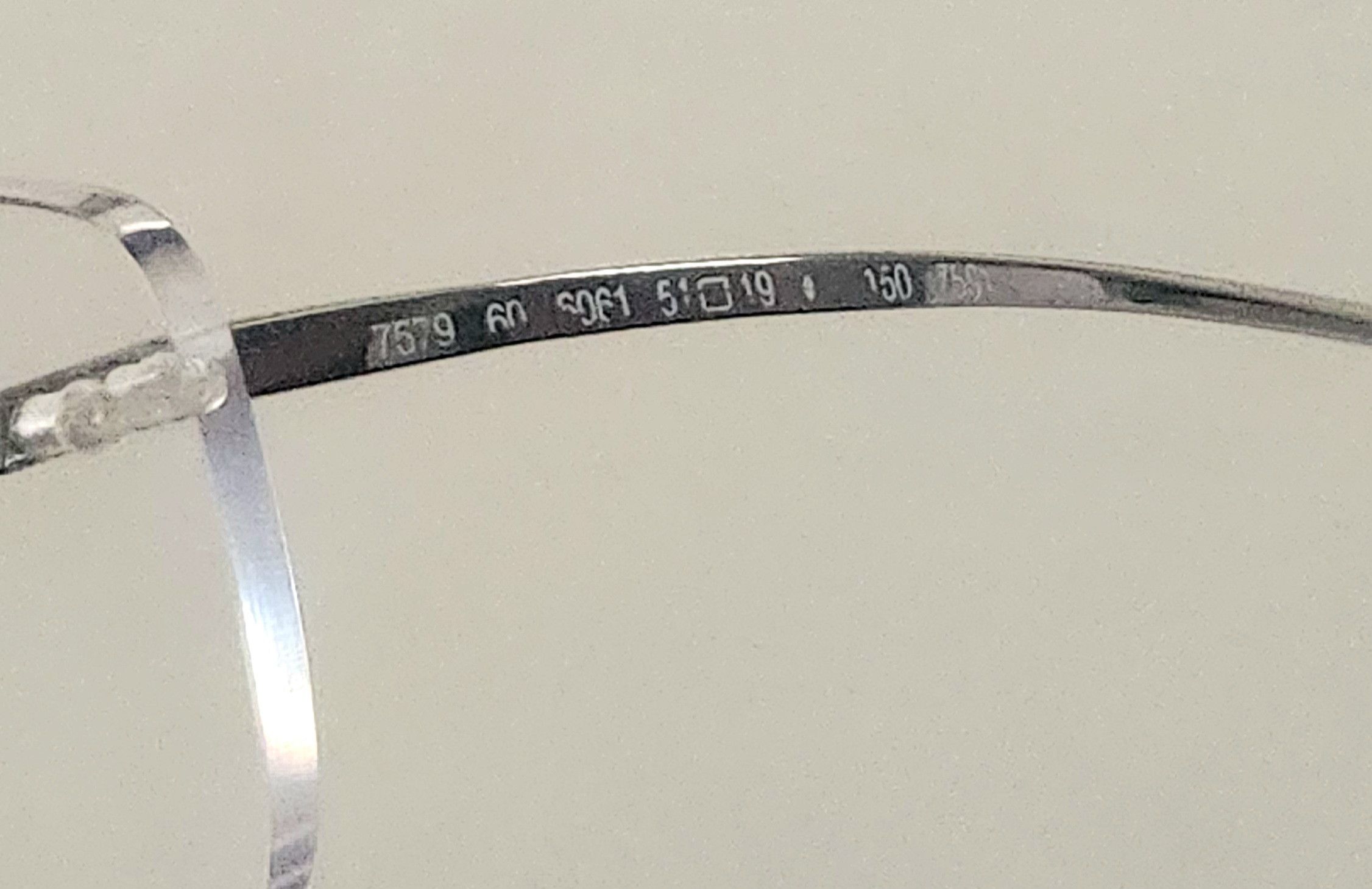 Designer × Silhouette Silhouette Titan 7579 60 6061 7581 Gray Rimless Eyeglasses Size ONE SIZE - 10 Thumbnail