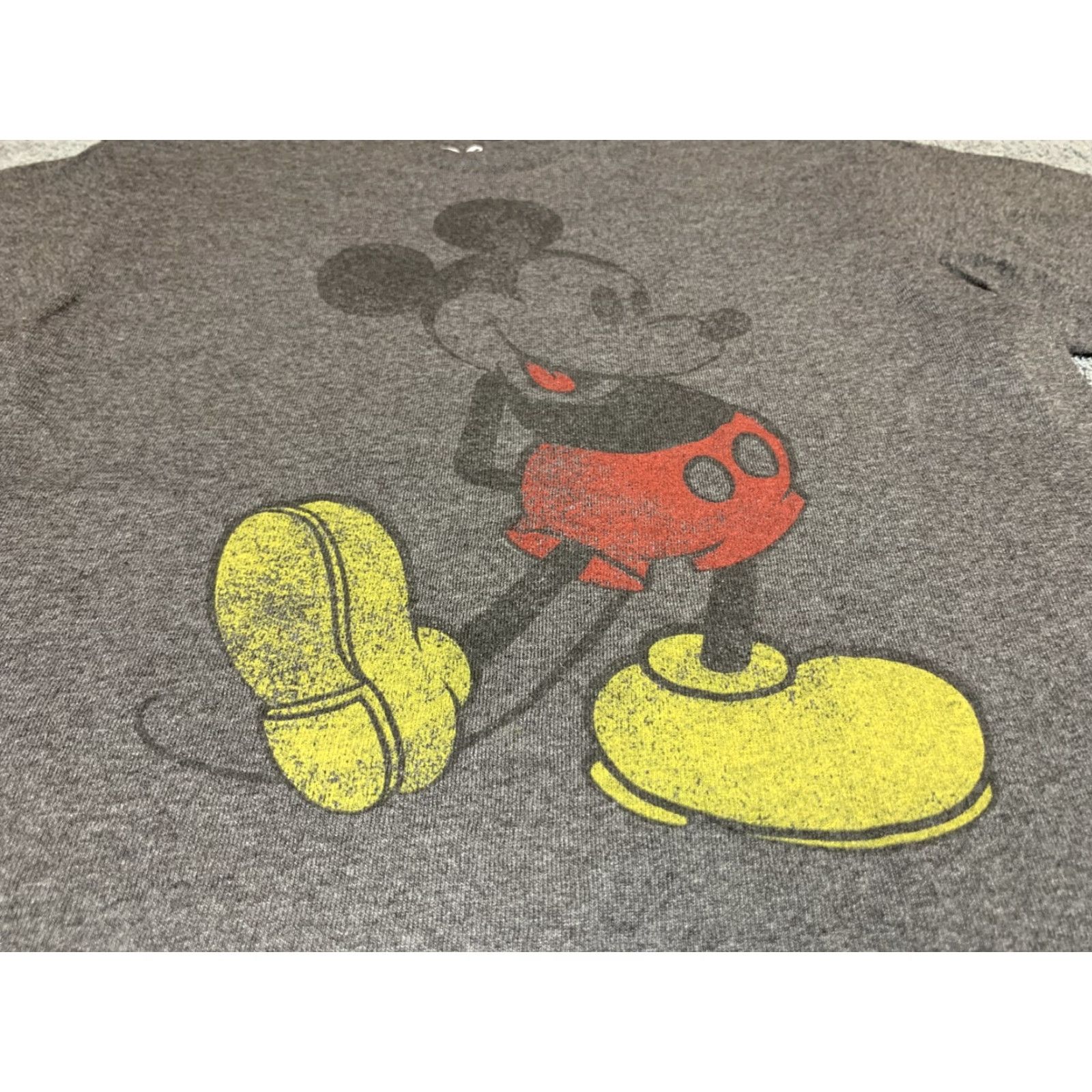 Disney VINTAGE Mickey Mouse Disney T-Shirt Shirt Unisex Adults Small S Gray Gray Mickey Mouse 90s? Size S / US 4 / IT 40 - 2 Thumbnail