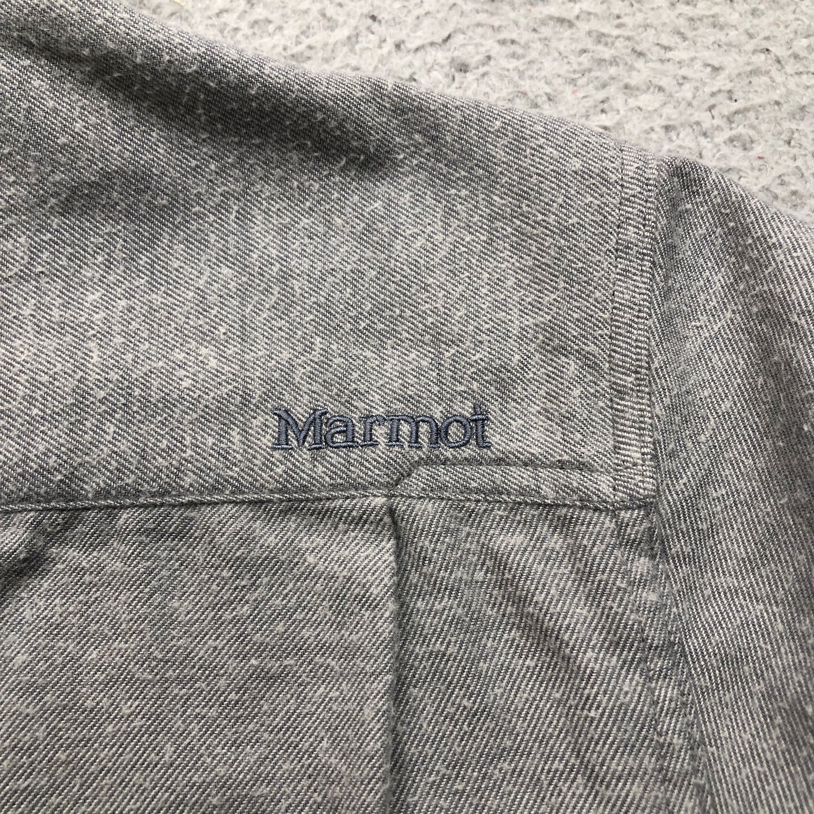 Marmot Marmot Midweight Flannel Shirt Mens Small Pocket Logo Gray Size US S / EU 44-46 / 1 - 9 Thumbnail