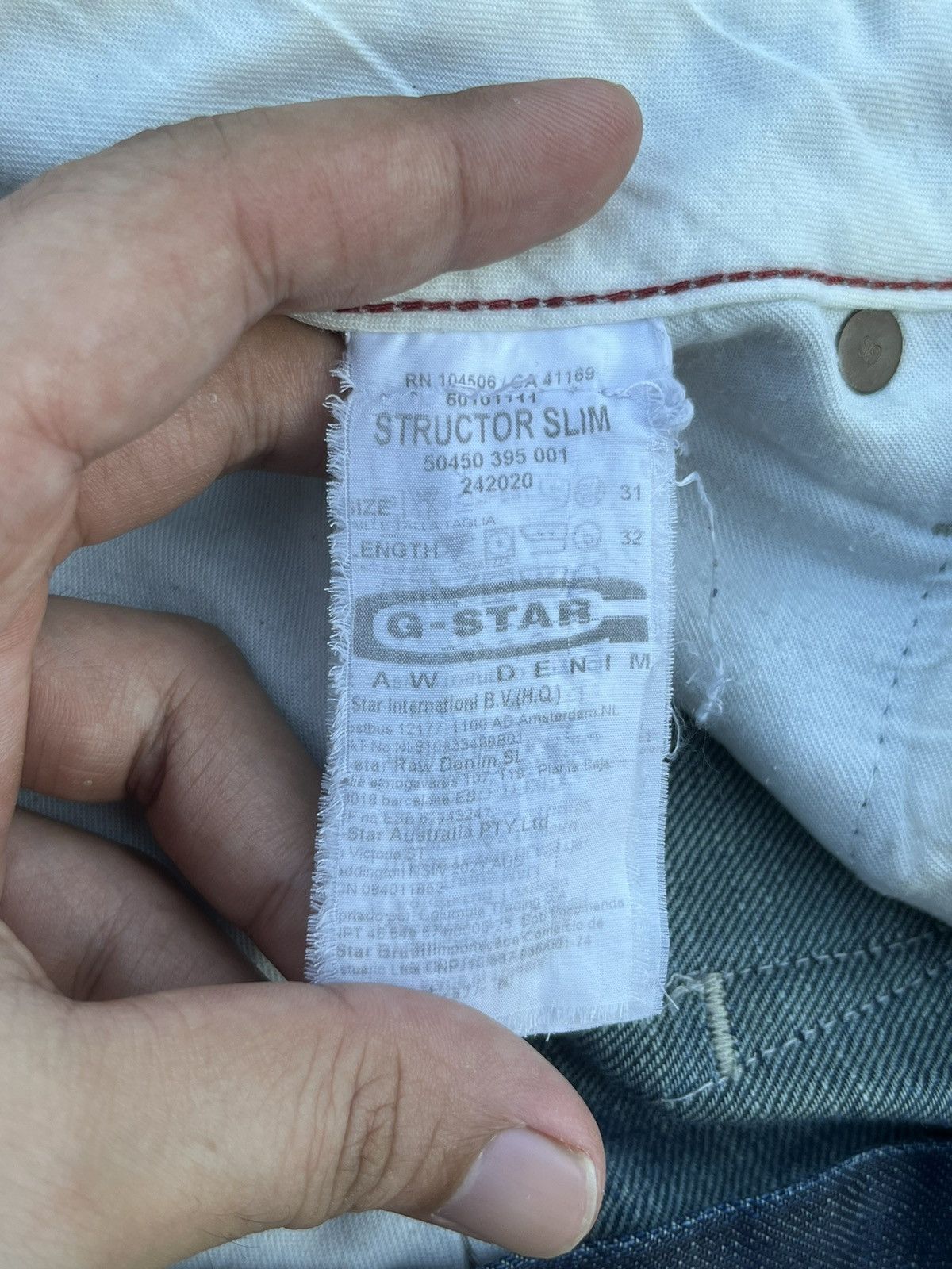 G-Star × Hypebeast Vintage G Star Raw 3301 Blade Navy Washed Buttonfly Jeans Size US 32 / EU 48 - 14 Thumbnail