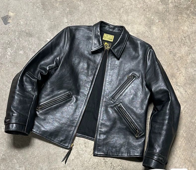 サイズ34JoeMcCoy wayward 30s sports jacket The Real McCoy's COOPER 30S SPORTS JACKET - BLACK HORSEHIDE