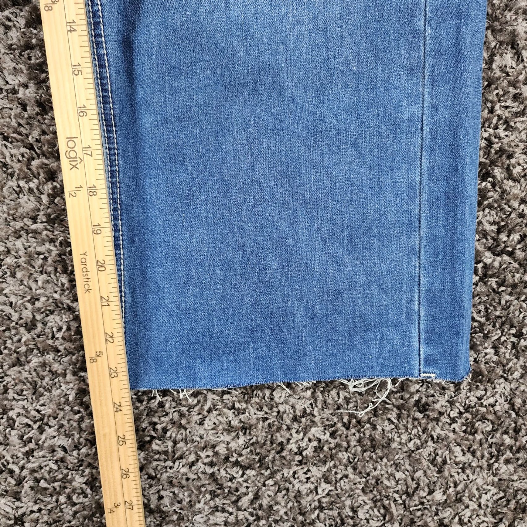 Vintage RUE 21 Womens High Rise Ankle Straight Jeans Size 12 Blue Size 34" / US 12 / IT 48 - 5 Thumbnail
