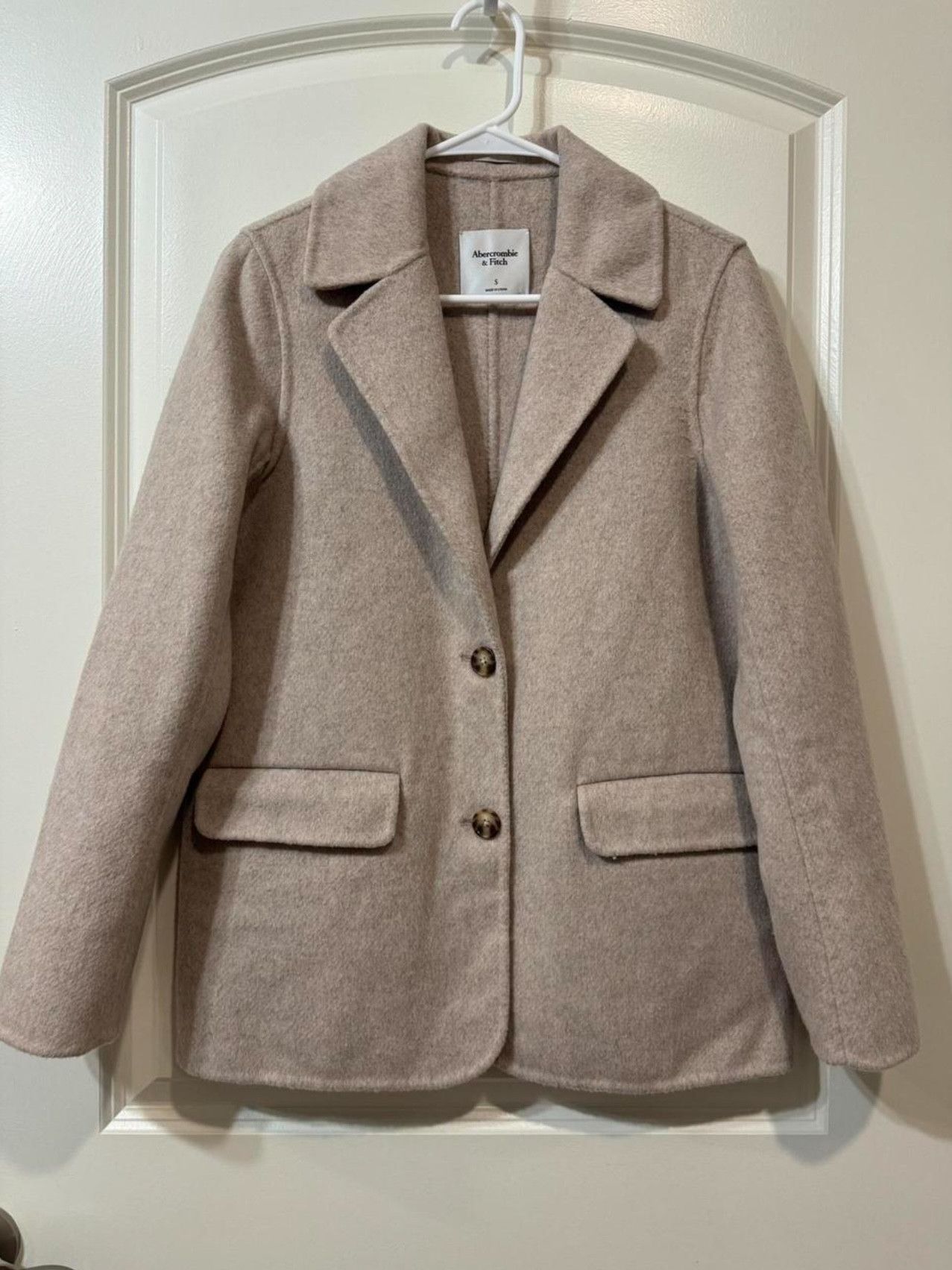 Abercrombie & Fitch Double-Cloth Wool Blend Blazer Coat Size S / US 4 / IT 40 - 1 Thumbnail