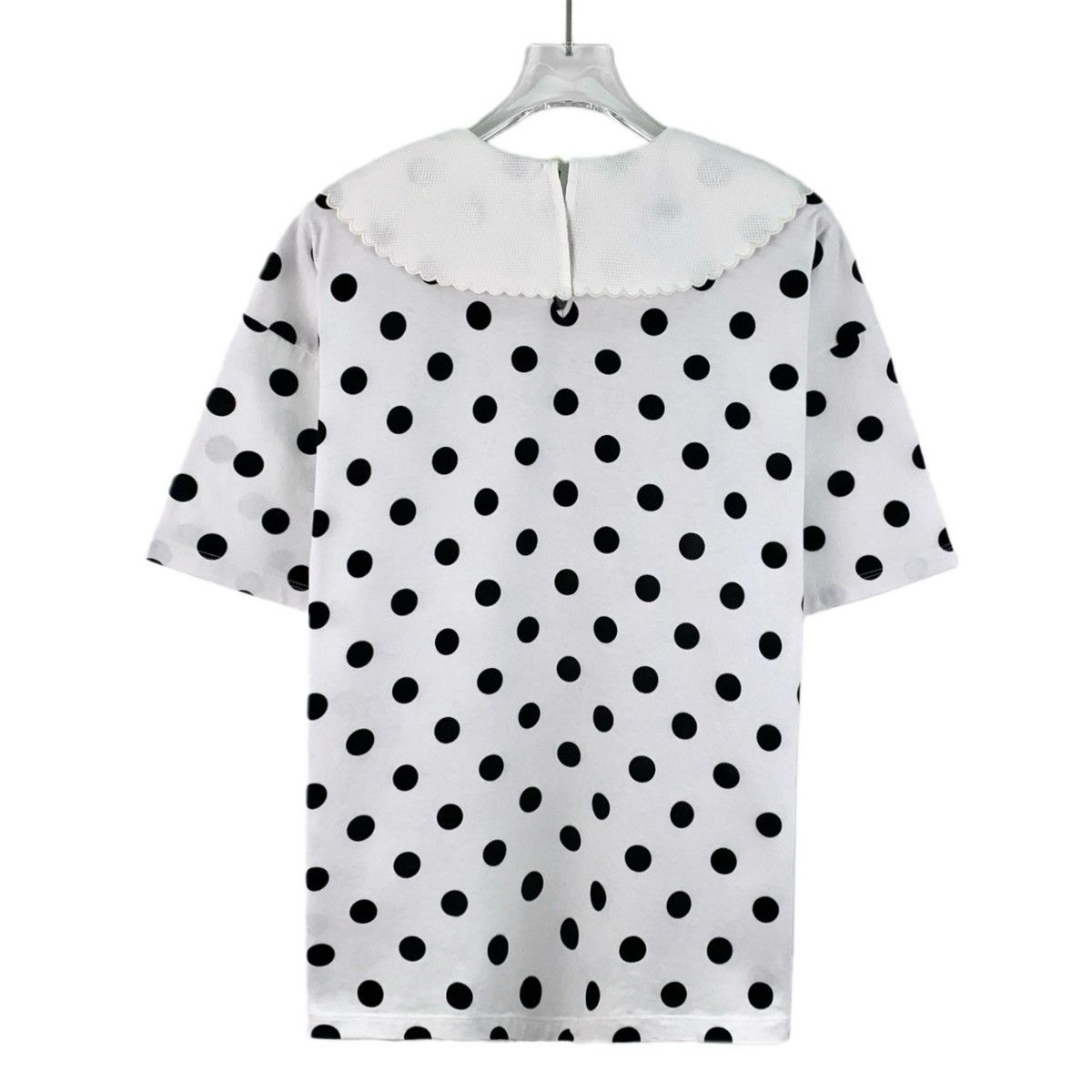 Miu Miu Miu Miu Peter Pan Collar Short Sleeve T-shirt K26WX Size XS / US 0-2 / IT 36-38 - 2 Thumbnail