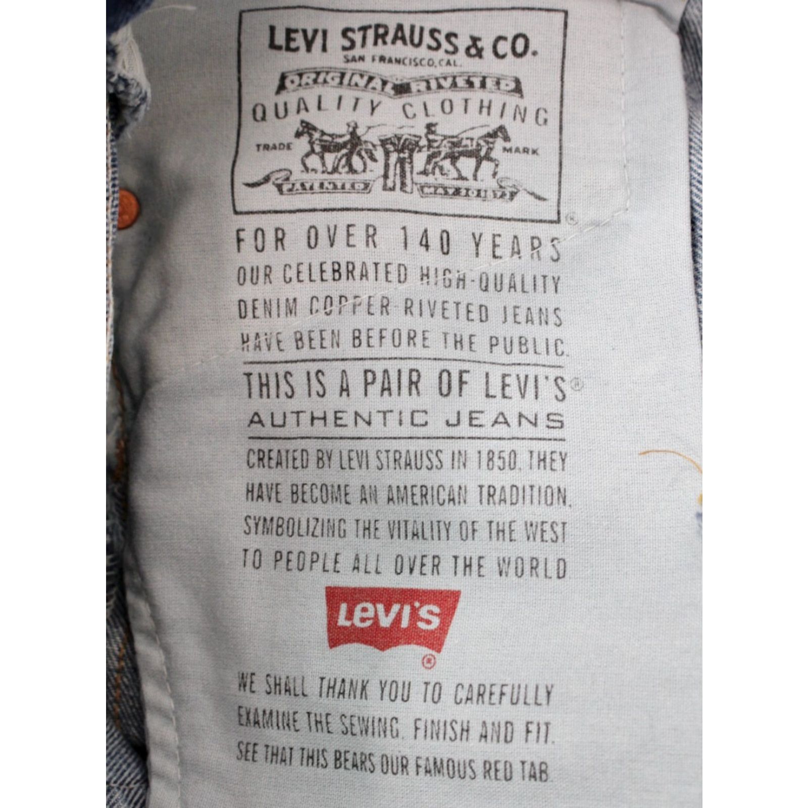 Levi's VINTAGE Levi's 555 Jeans Shirt? Size US 30 / EU 46 - 6 Thumbnail