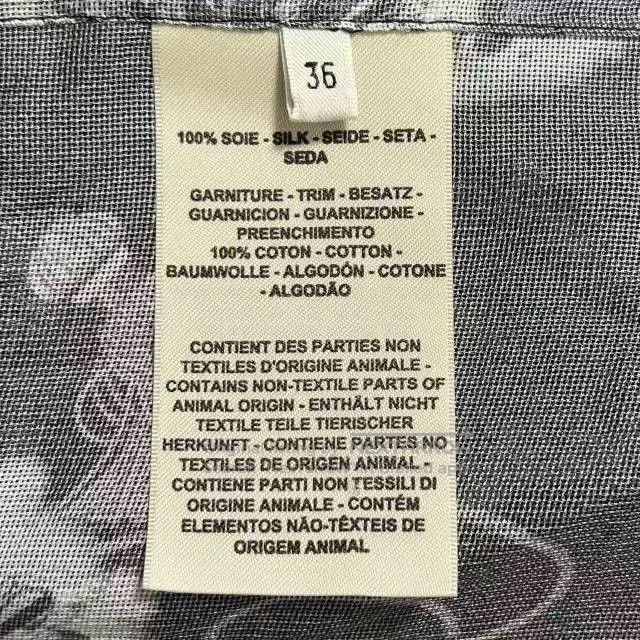 Hermes Hermès Black Floral Print Shirt. Size XS / US 0-2 / IT 36-38 - 6 Thumbnail