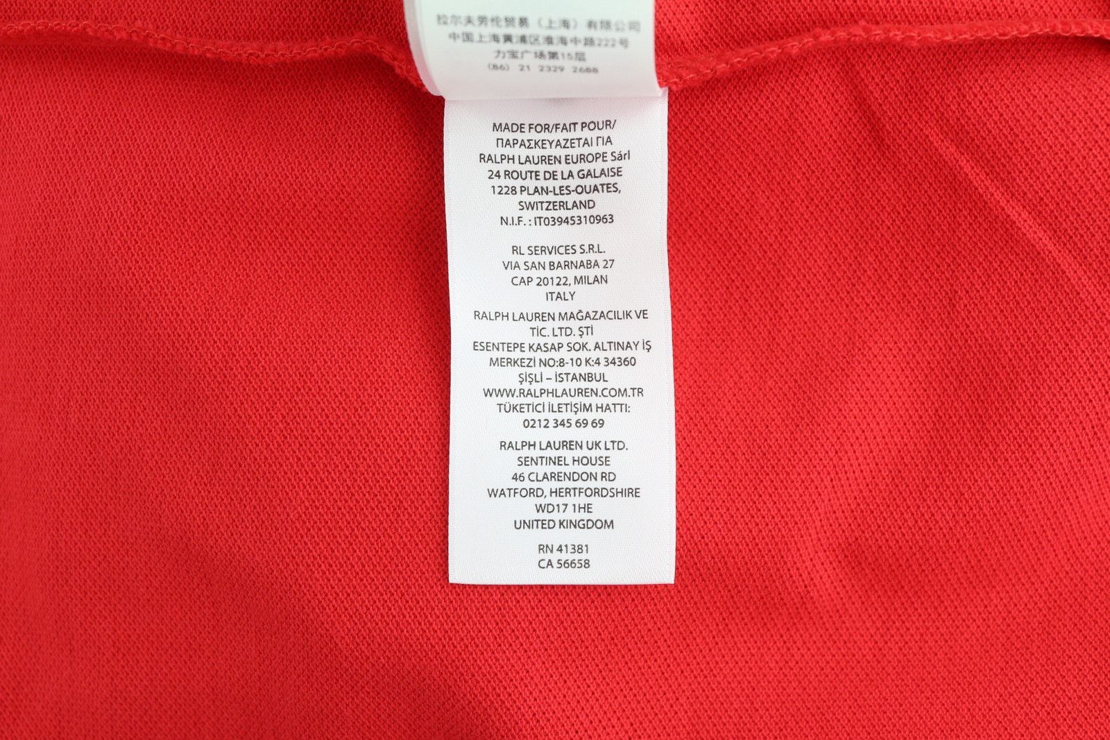 Polo Ralph Lauren SIM FIT L Red Short Sleeve Polo Neck Logo T-Shirt 84522 Size US L / EU 52-54 / 3 - 10 Thumbnail
