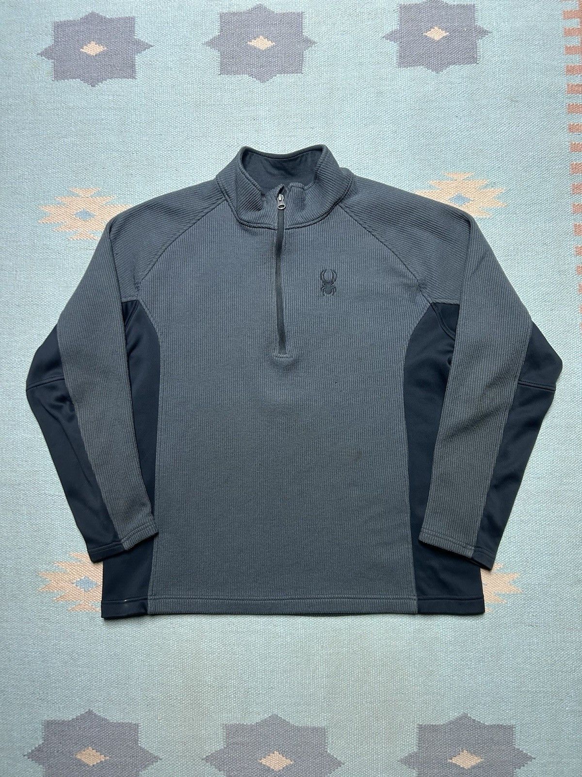 Spyder Spyder 1/4 zip pullover knit sweater shirt jacket black XL Size US XL / EU 56 / 4 - 1 Thumbnail