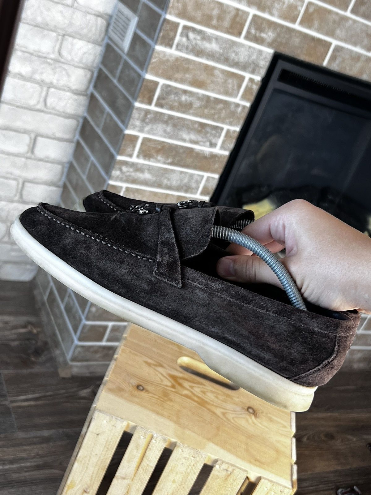 Loro Piana Loro Piana Summer Walk Brown Suede Loafers Shoes Size US 9 / IT 39 - 5 Thumbnail