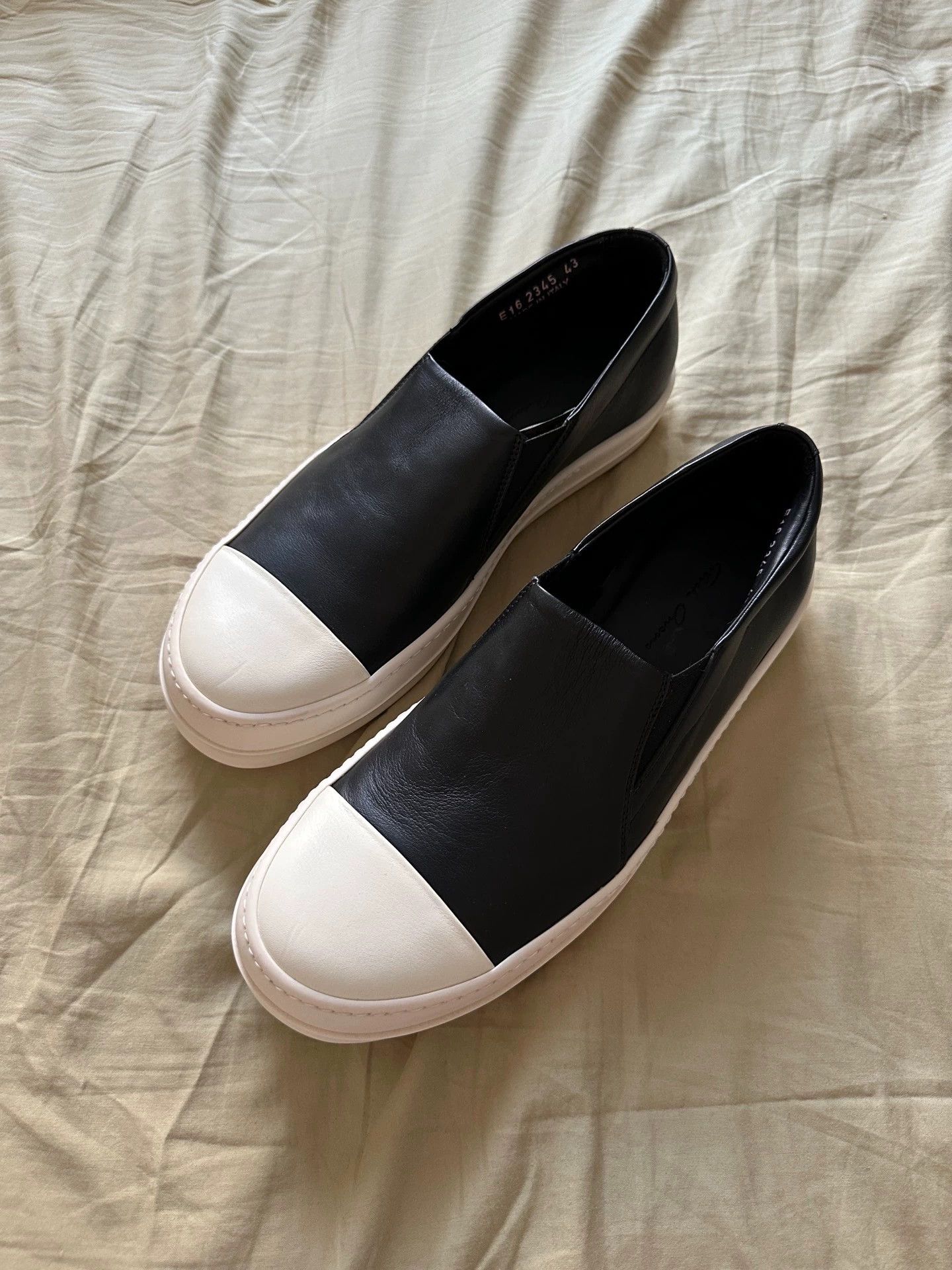 Rick Owens Rick Owens Slip On Full Leather 43 Black Size US 10 / EU 43 - 8 Thumbnail