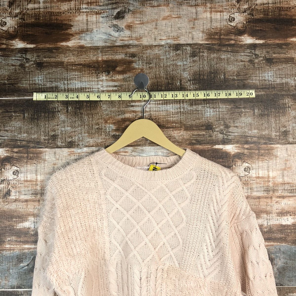 Homespun Knitwear Ehka Shop Pink shaggy fur Knitwear #A1871 Size M / US 6-8 / IT 42-44 - 4 Thumbnail
