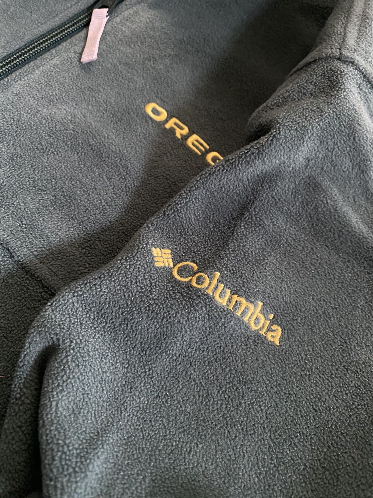 Columbia × NHL × Vintage Vintage Columbia Fleece Jacket Y2K Oregon Ducks Size US M / EU 48-50 / 2 - 5 Thumbnail
