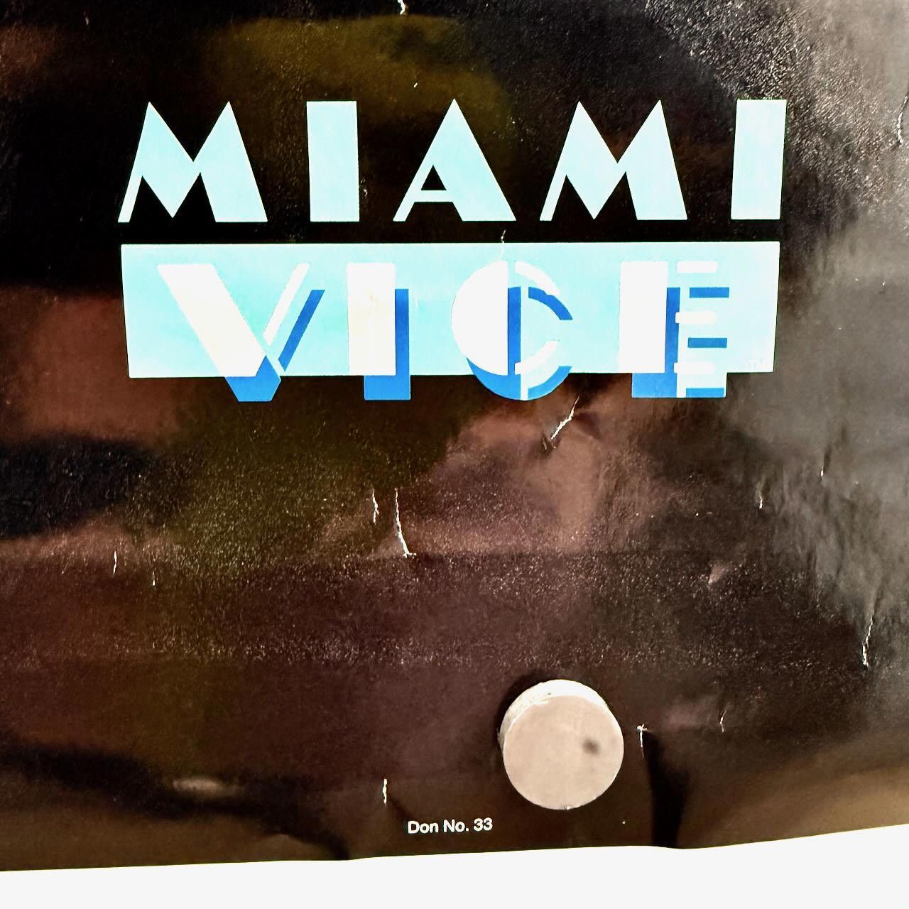 Dan Post VTG 1984 Miami Vice Poster 80s Kevin Costner Cigarette RARE Size ONE SIZE - 3 Thumbnail