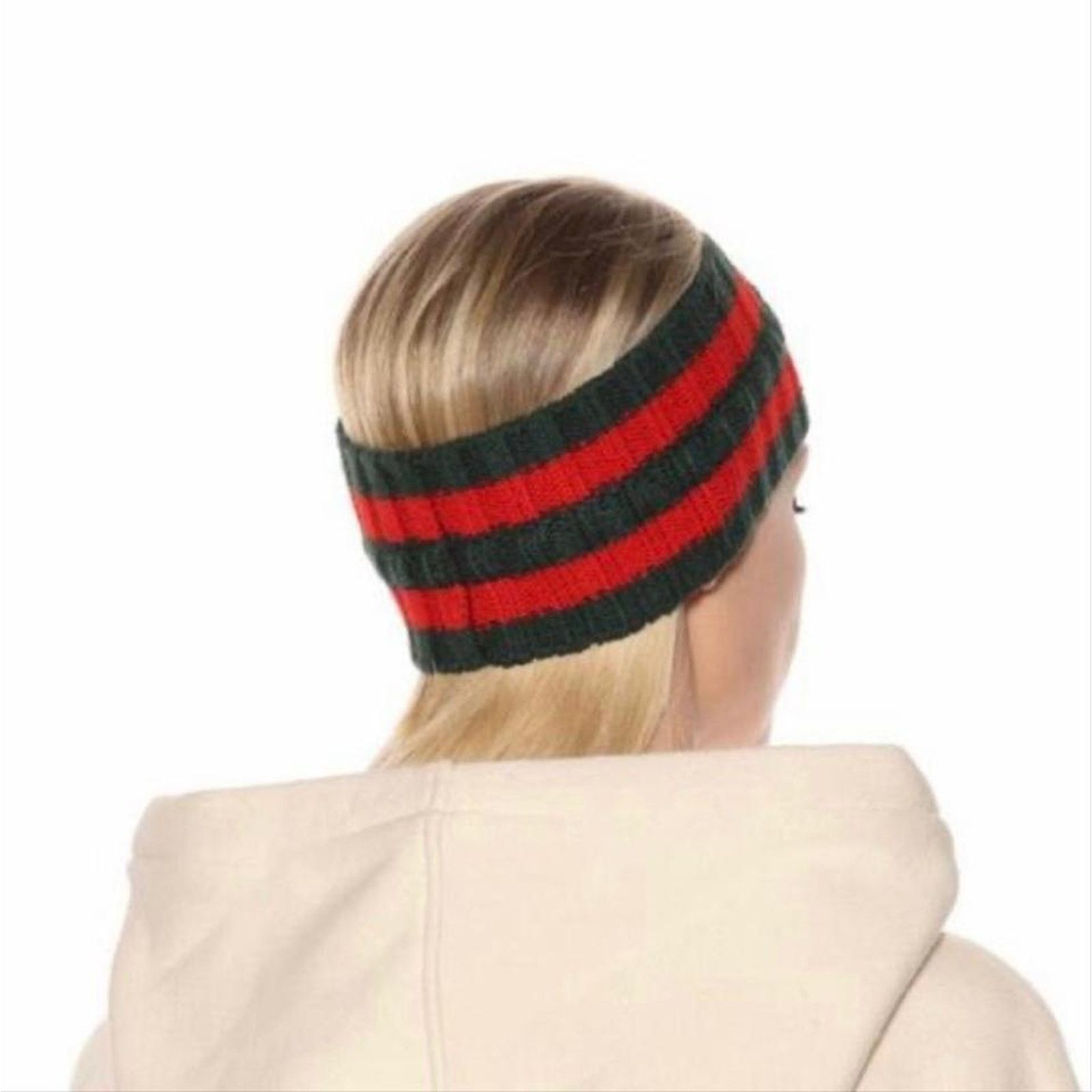 Gucci twist web stripe knitted headband Size ONE SIZE - 3 Thumbnail