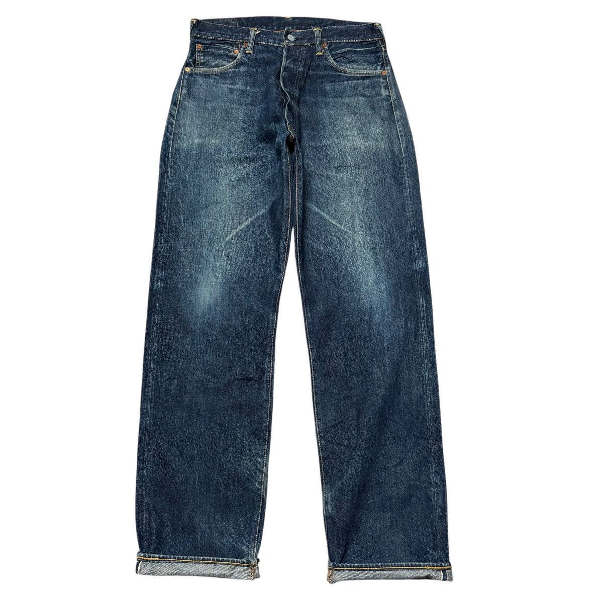 Evisu Vintage Evisu Snake Eyes Daicock Denim Selvedge Jeans Size US 33 - 3 Thumbnail