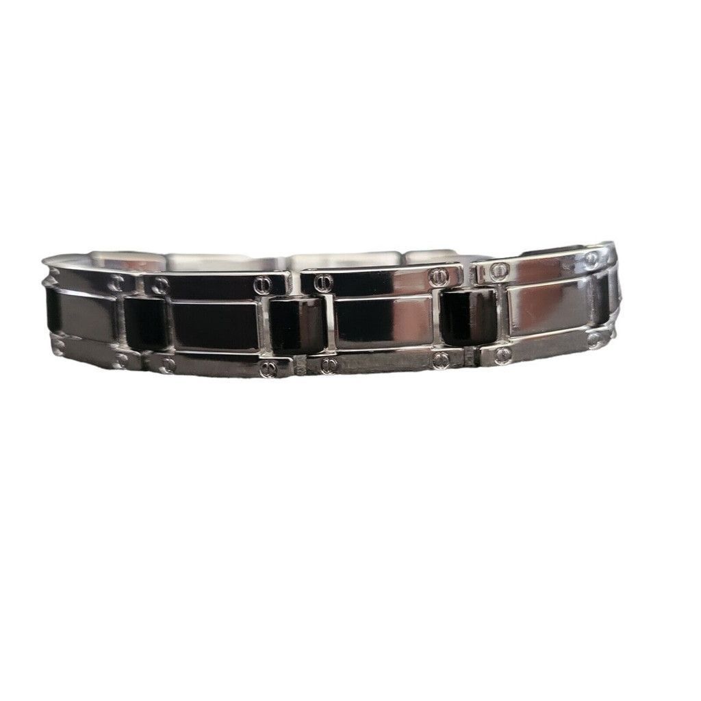 Other Men's Stainless Silver Bracelet. 8.5 Inch. New Without Tags Size ONE SIZE - 3 Thumbnail