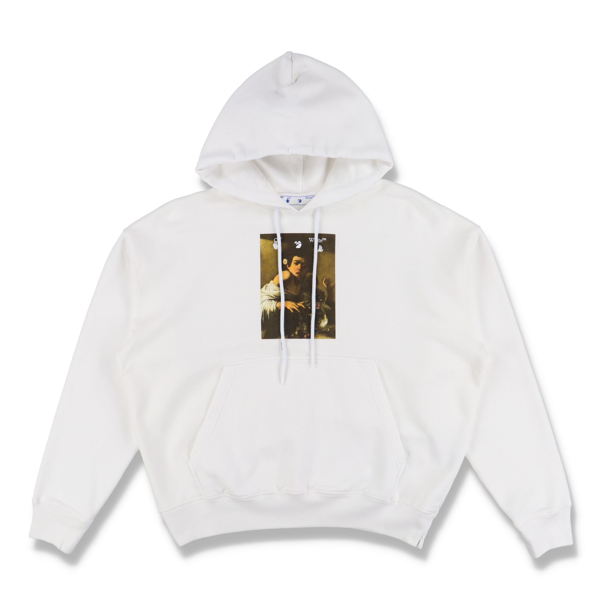 Off-White White Caravaggio Boy Oversized Skate Hoodie Size US M / EU 48-50 / 2 - 1 Thumbnail