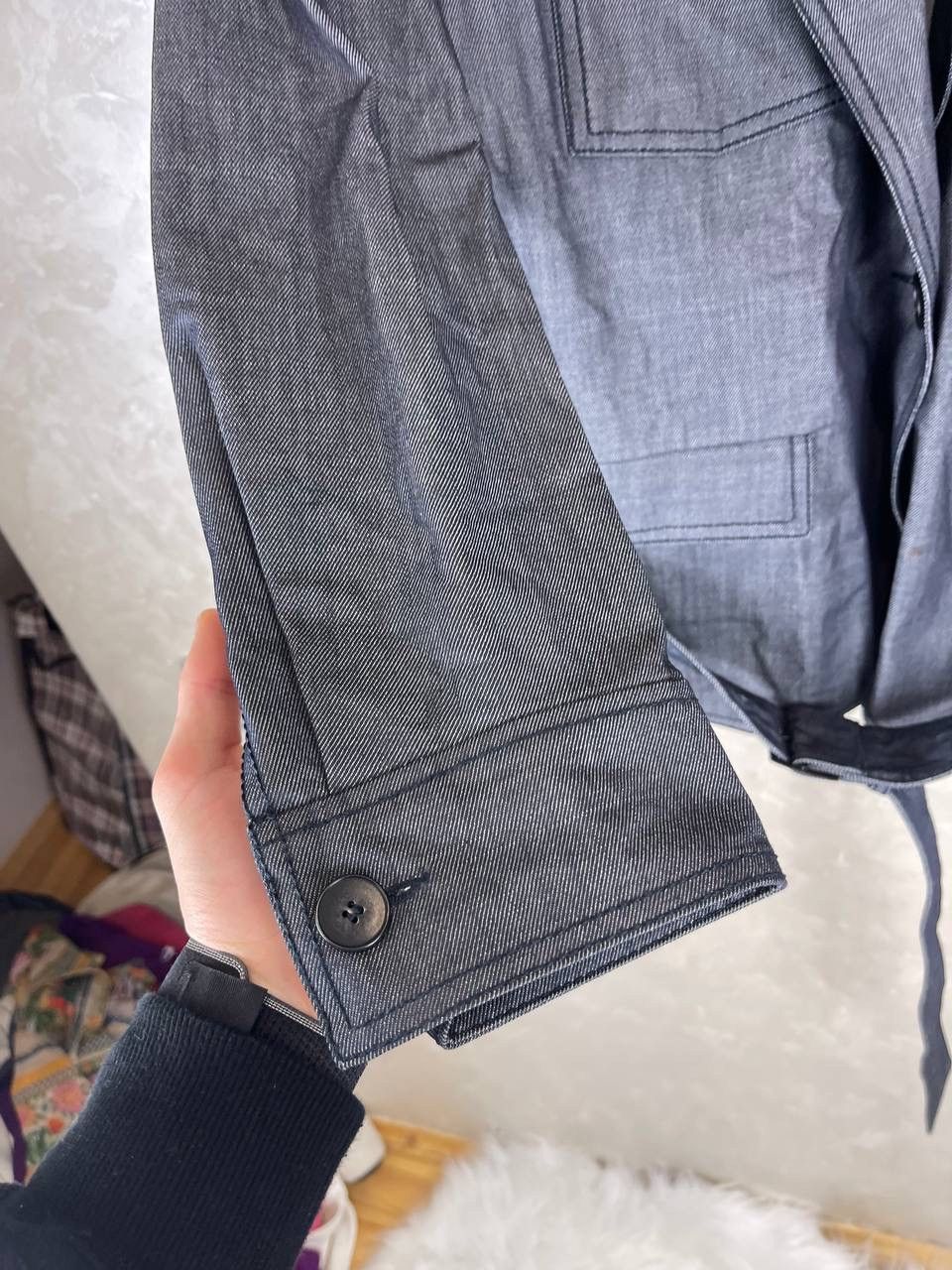 Gerard Darel Gerard Darel Cotton Belted Blazer Jacket Size 44 Gray France Size L / US 10 / IT 46 - 5 Thumbnail