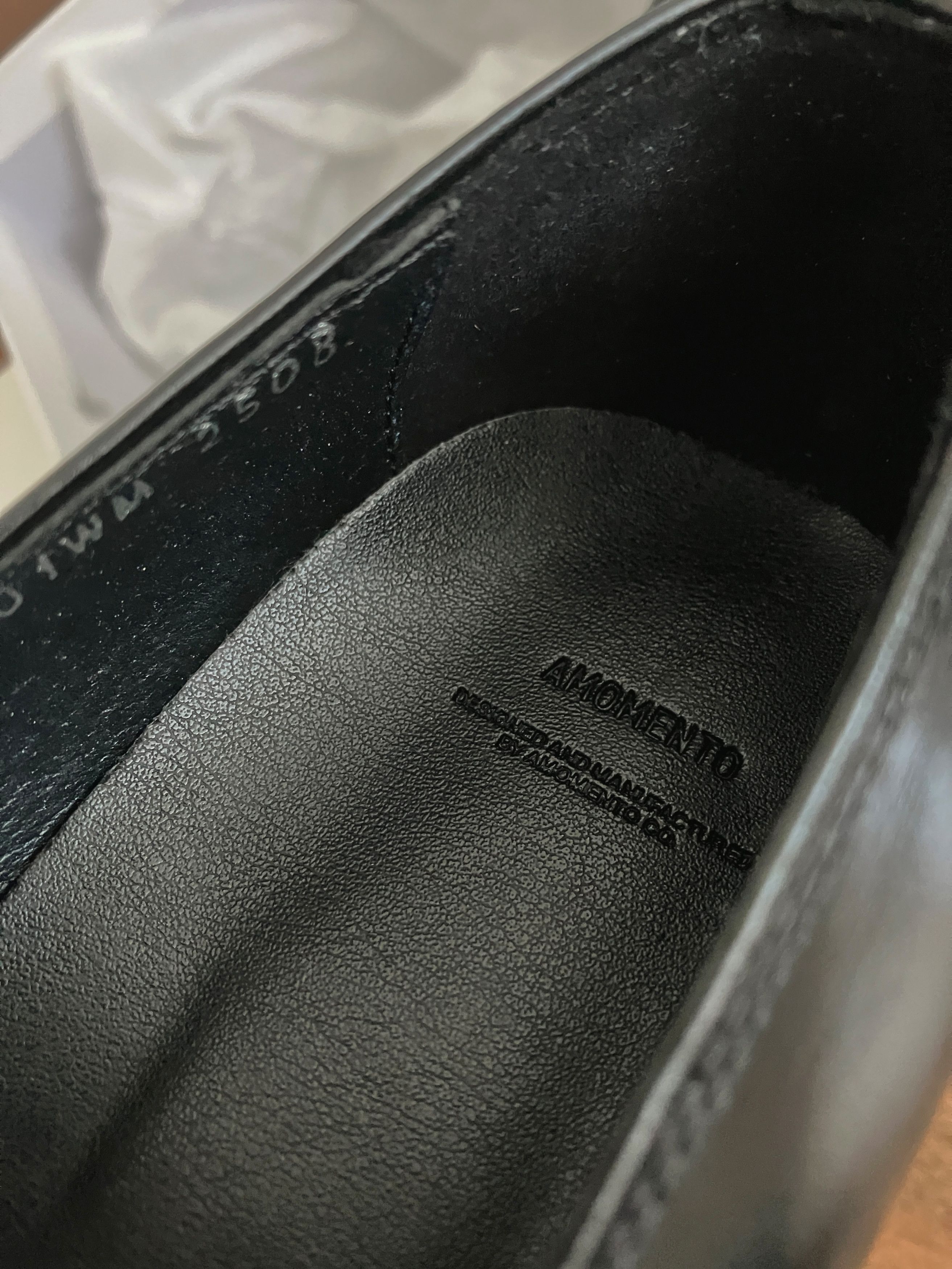 AMOMENTO Amomento Black Round Penny Loafers Unisex Size US 7 / EU 40 - 7 Thumbnail