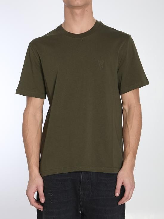 AMI AMI Men T-Shirts UTS027 GREEN Size US XL / EU 56 / 4 - 1 Thumbnail