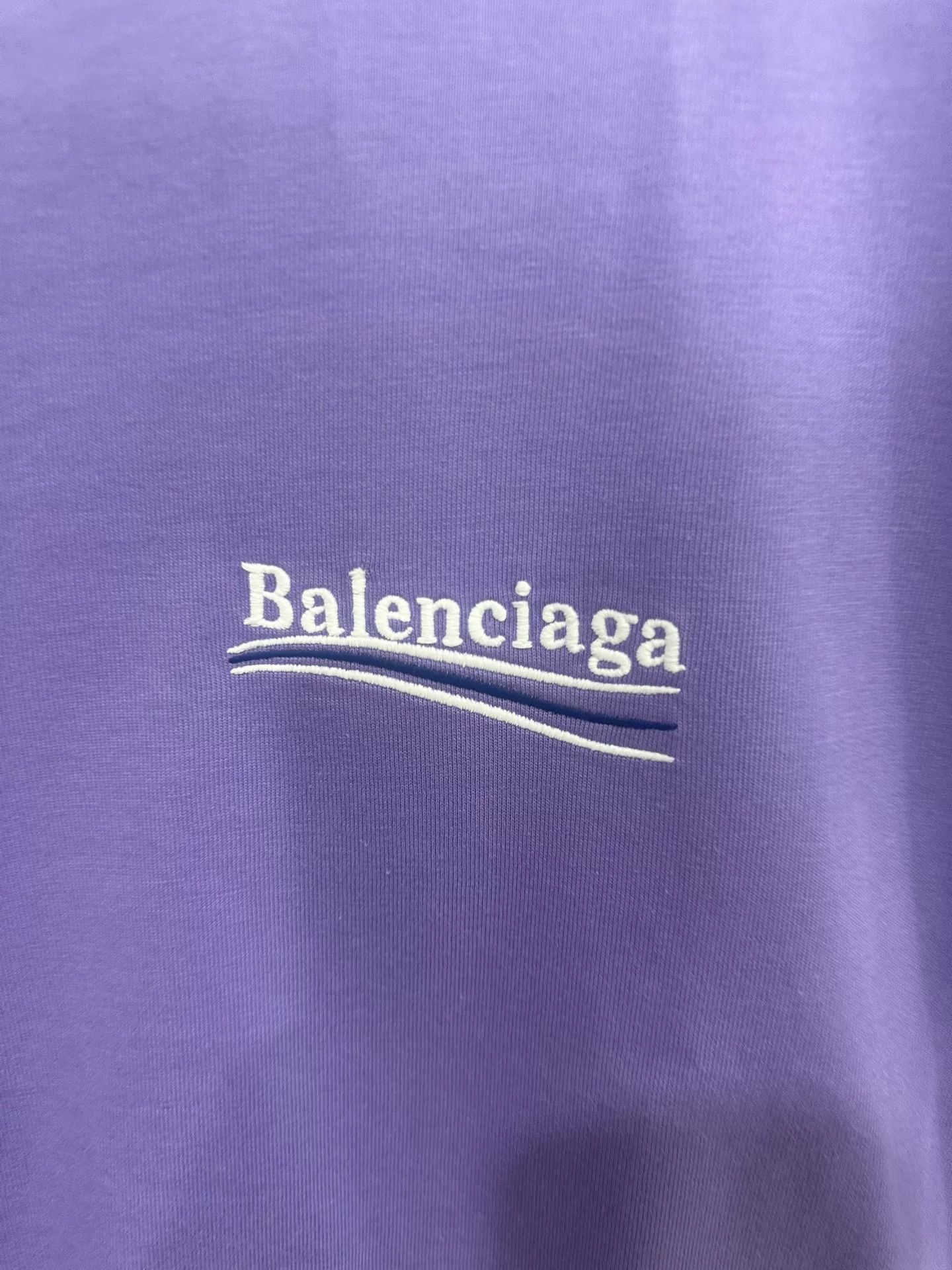 Balenciaga balenciaga logo t-shirt in vibrant purple Size US M / EU 48-50 / 2 - 2 Thumbnail