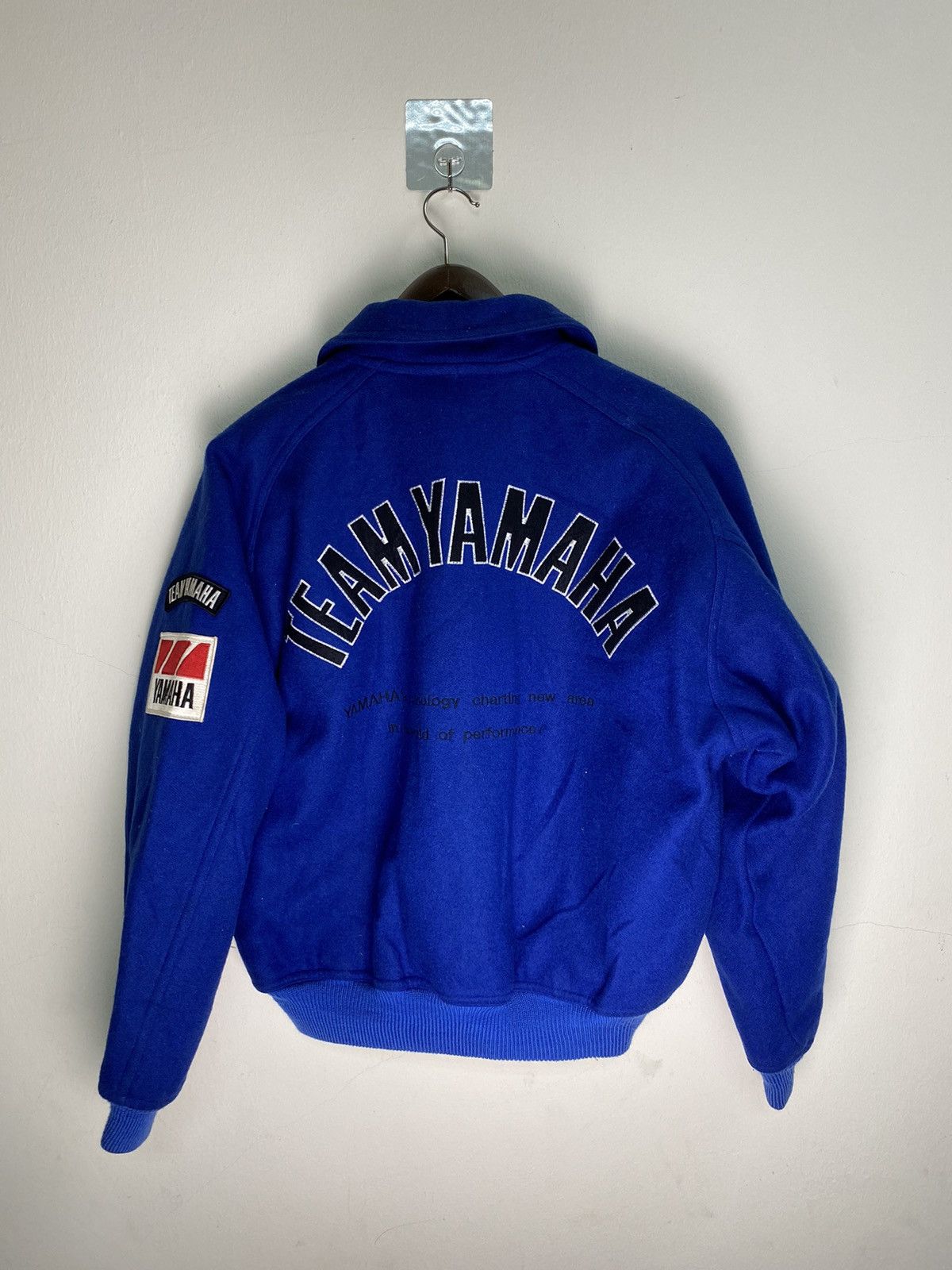 Yamaha Rare Vintage 90s Team Yamaha Wool Riding Jacket Size US L / EU 52-54 / 3 - 5 Thumbnail