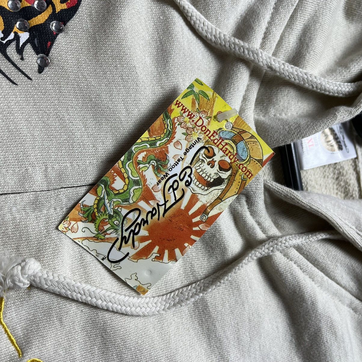 Ed Hardy × Vintage Vintage Ed Hardy hoodie big logo tiger rare size : Xl , XxL Size US XL / EU 56 / 4 - 8 Thumbnail