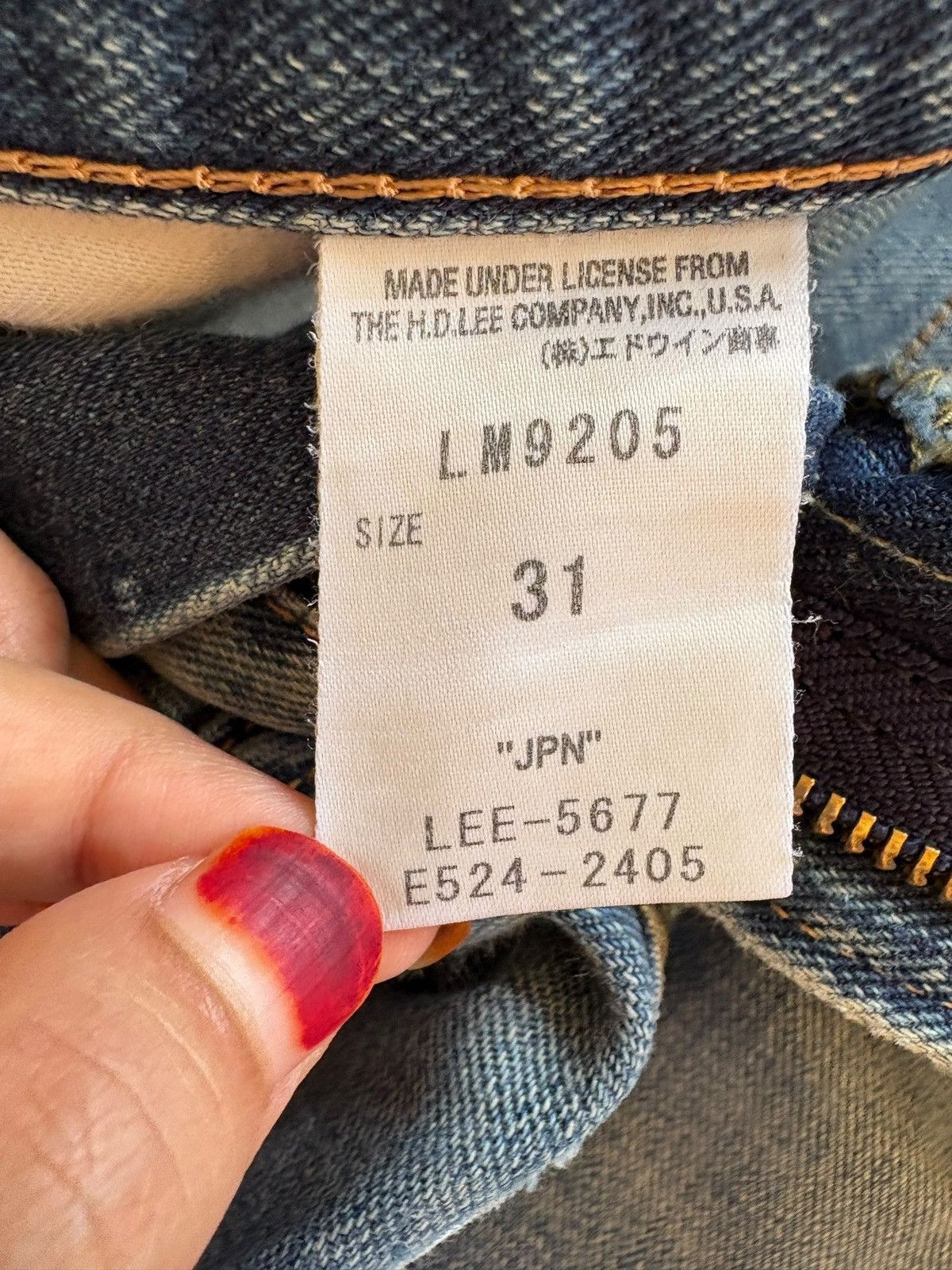 Lee Vintage Lee 101 Selvedge Mud Wash Distressed Jeans Size US 32 / EU 48 - 11 Thumbnail
