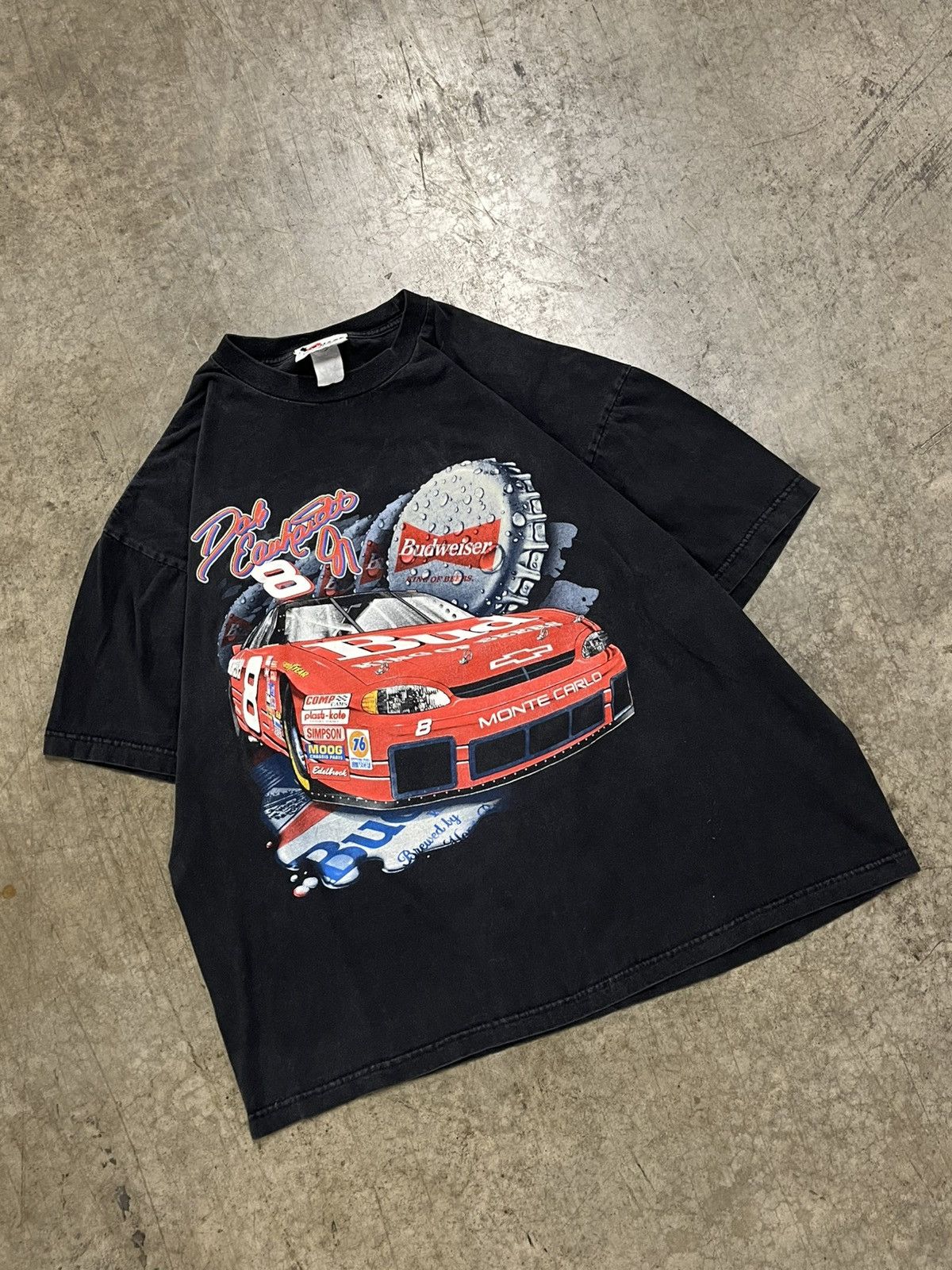 NASCAR × Vintage NASCAR vintage Budweiser beer 90s graphic shirt rare hype Size US XL / EU 56 / 4 - 2 Thumbnail