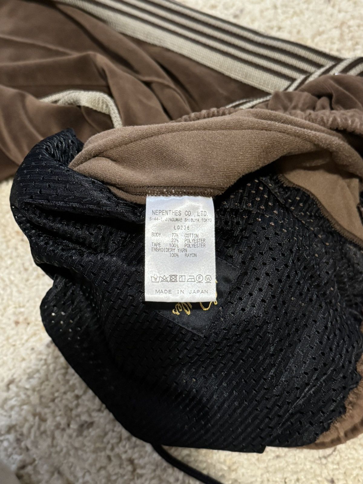 Needles Needles Velour/Velvet Trackpants - Brown Size US 30 / EU 46 - 6 Thumbnail