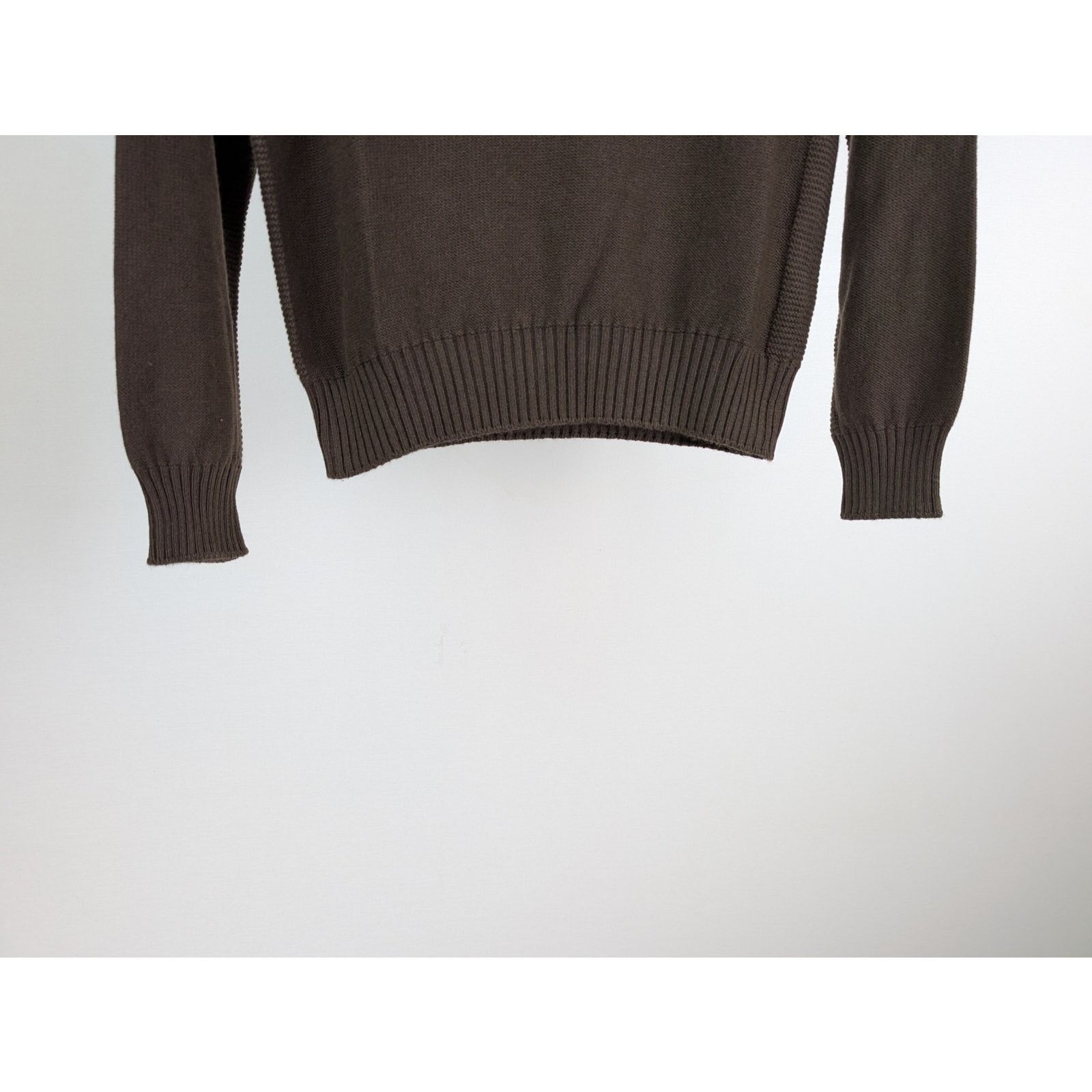 Tom Ford o1rshd1 CC20 Henley Knitwear Sweatshirt in Brown Size US M / EU 48-50 / 2 - 3 Thumbnail