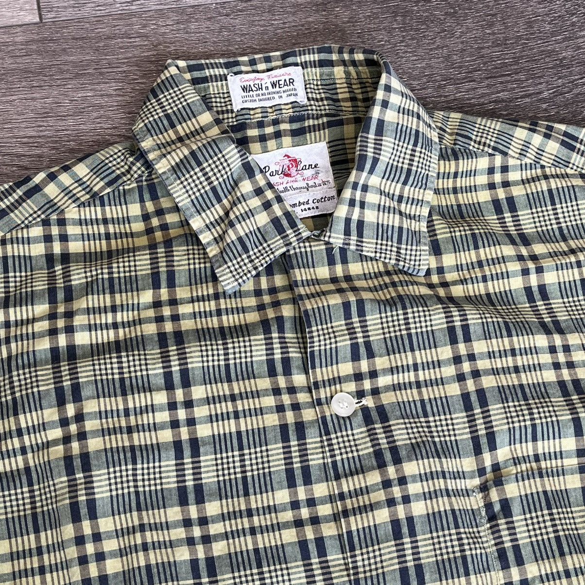 Japanese Brand × Vintage Vintage 60s Park Lane Wash and Wear Japanese Button Up Shirt Size US L / EU 52-54 / 3 - 2 Thumbnail