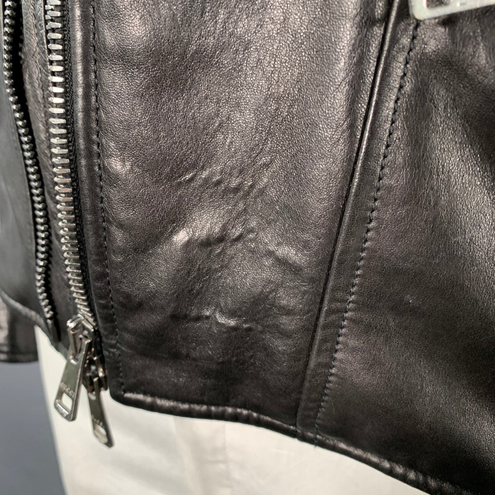 Gucci GUCCI Size 44 Black Brown Quilted Leather Motorcycle Jacket Size US L / EU 52-54 / 3 - 5 Thumbnail